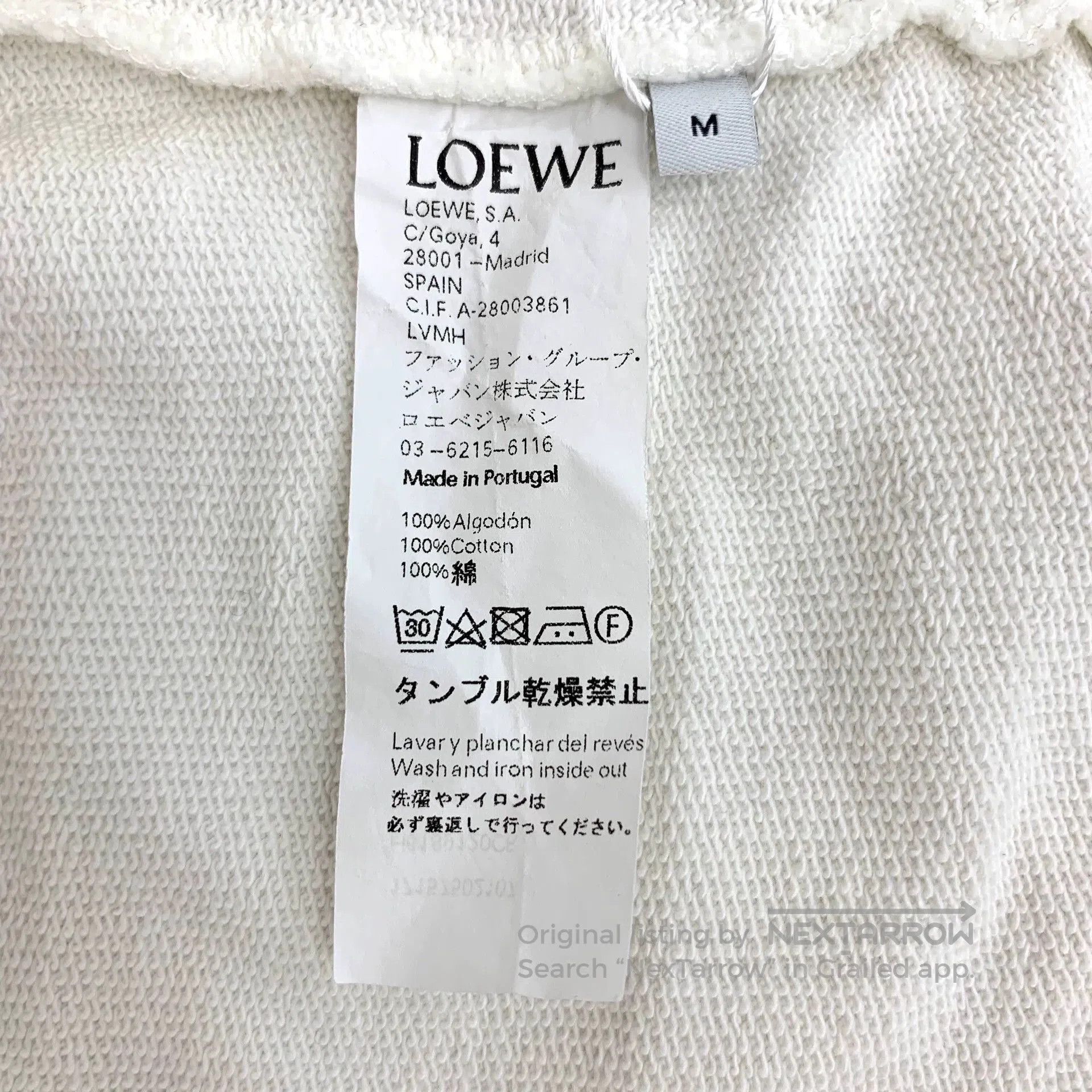 Loewe Loewe Logo Print Cotton Sweatshirt. Size US M / EU 48-50 / 2 - 6 Thumbnail