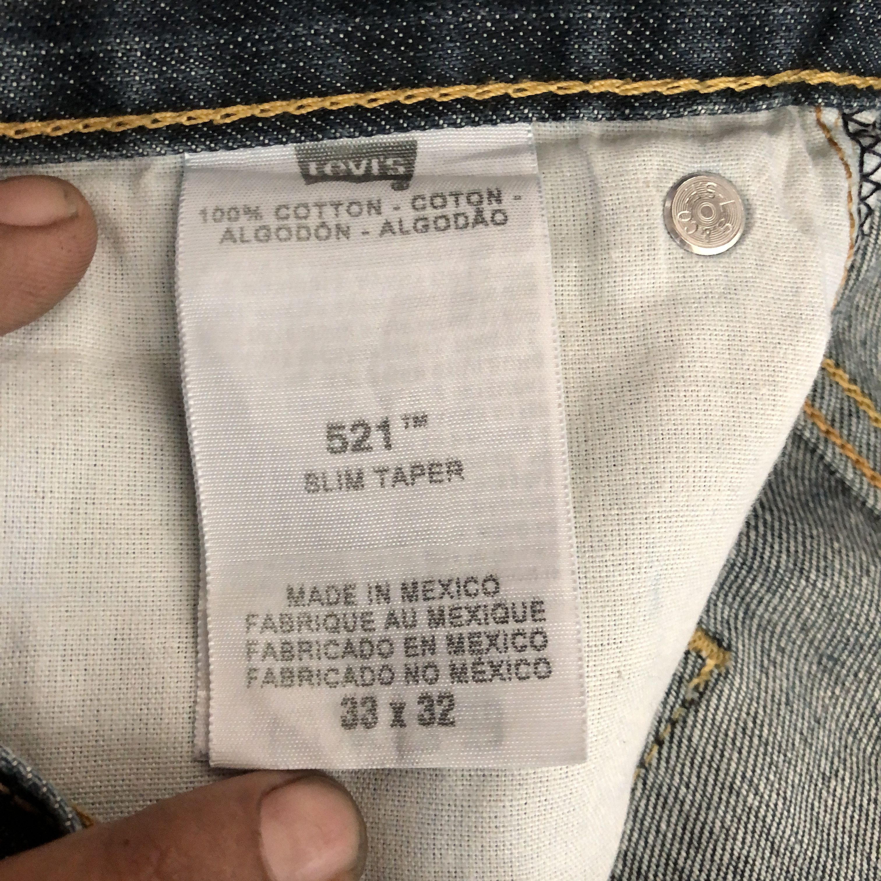 Levi's Vintage Y2K Levis Dark Blue Jeans Levi's Denim Pants Size US 34 / EU 50 - 7 Thumbnail