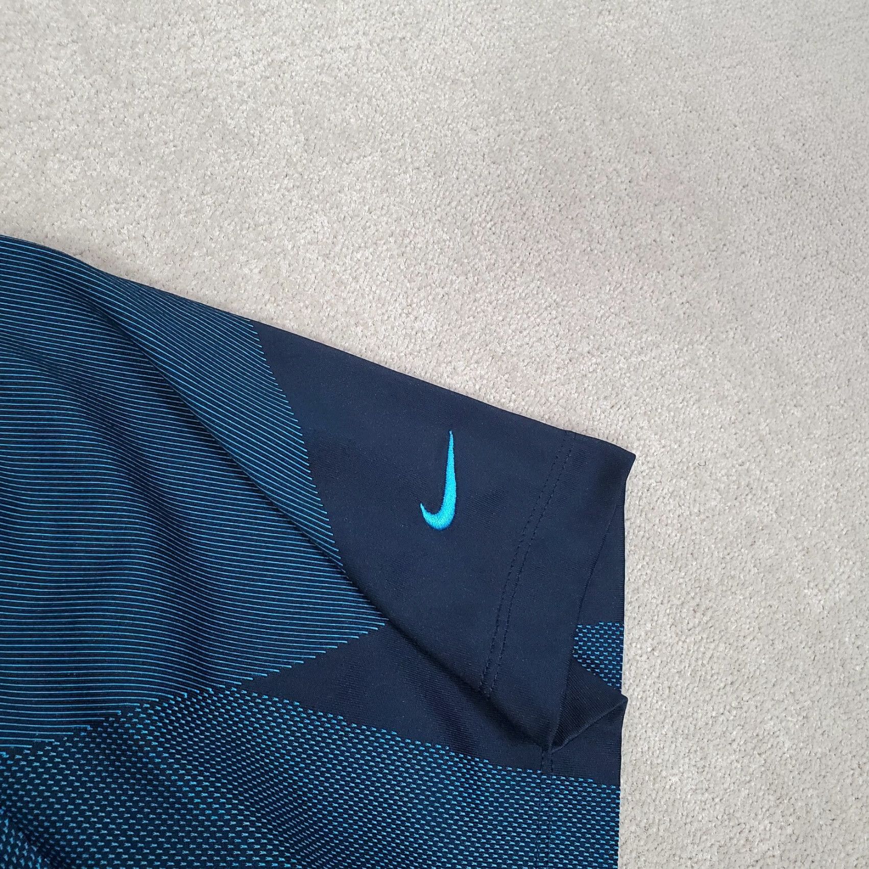 Nike Nike Polo Shirt Mens XXL 2XL Blue Short Sleeve 1/4 Zip Performance Stretch Golf Size US XXL / EU 58 / 5 - 3 Thumbnail