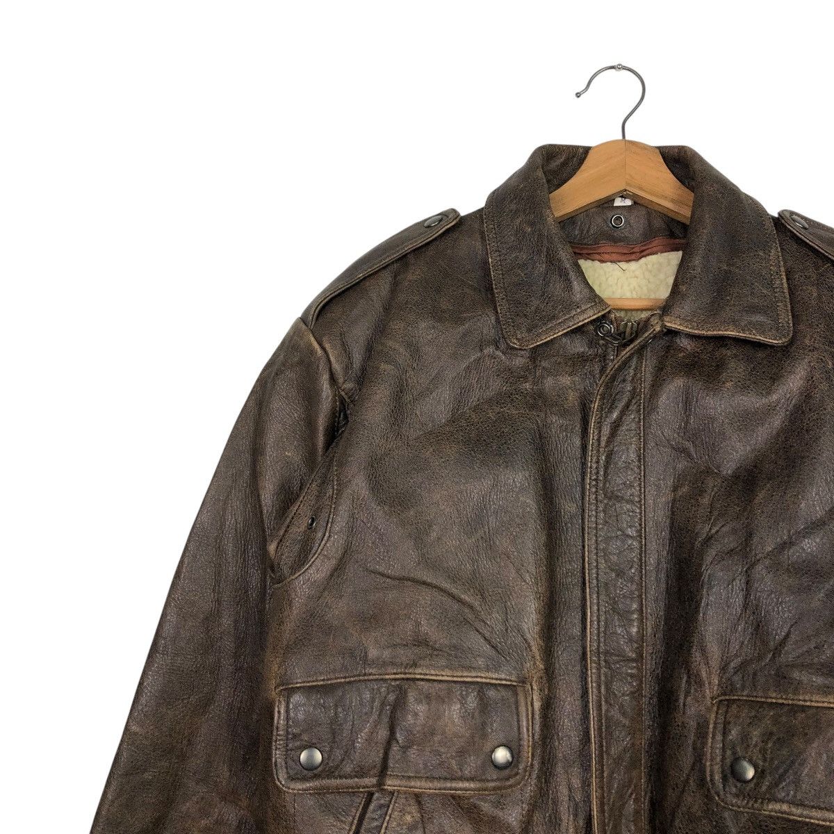 Japanese Brand 🔥VINTAGE LEATHER JACKET UNBRANDED JAPAN ISSEY MIYAKE Size US M / EU 48-50 / 2 - 9 Thumbnail
