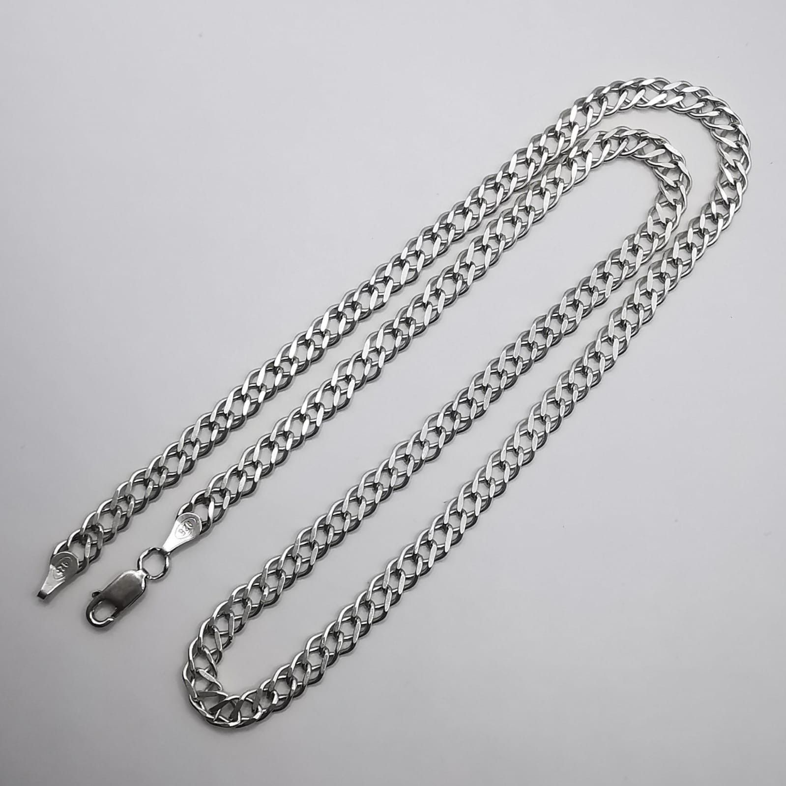 Sterling Silver Vintage Unisex Jewelry Chain, 925 Sterling Silver 25,36g Size ONE SIZE - 2 Thumbnail