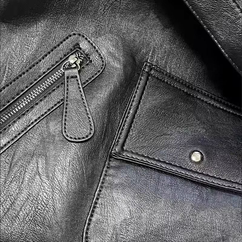 Japanese Brand PU Leather Plain Shoulder Bag Size ONE SIZE - 6 Thumbnail