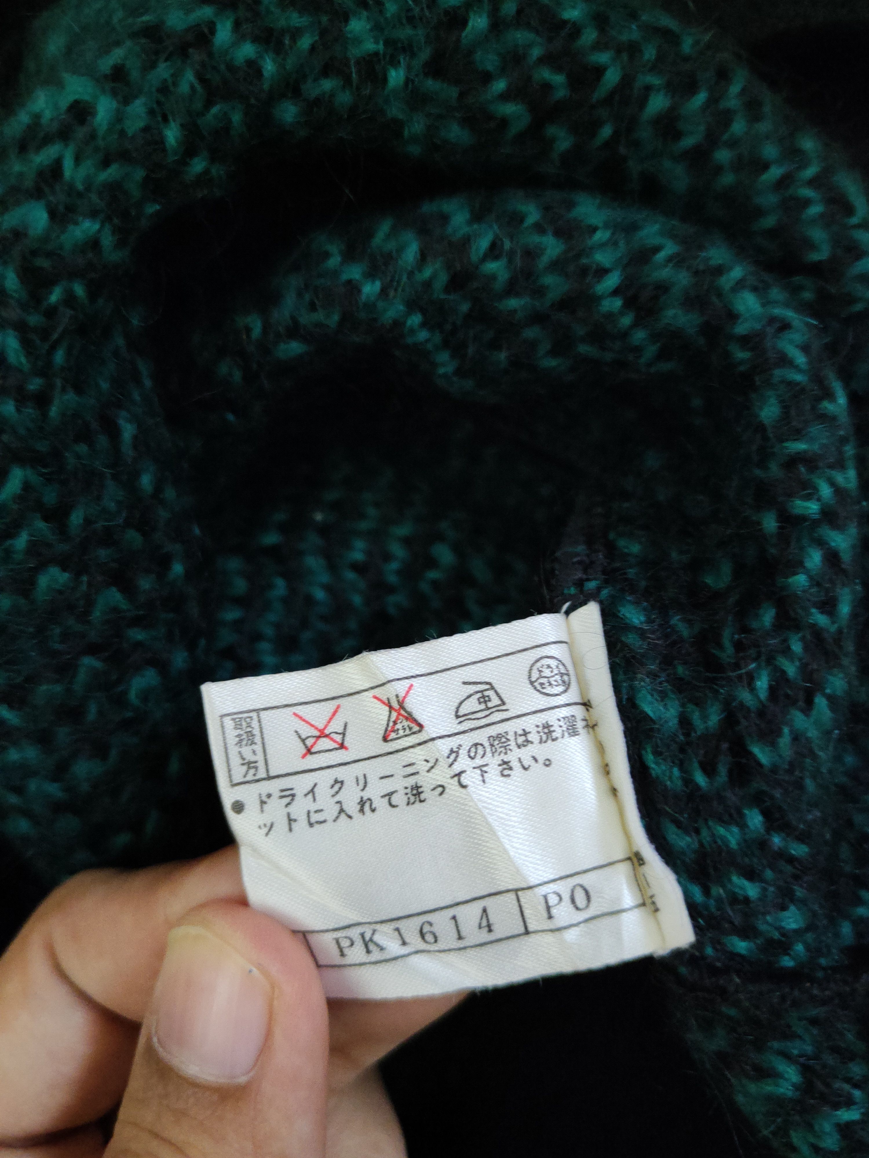 Homespun Knitwear Piare Black Green Knitwear Cardigan #W1941 Size M / US 6-8 / IT 42-44 - 10 Thumbnail