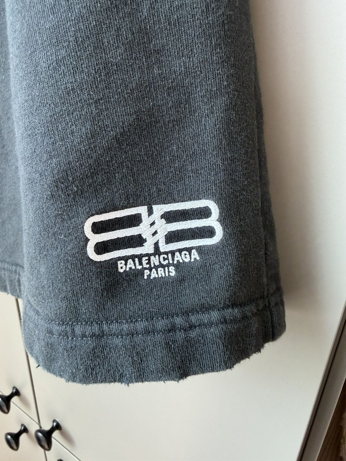 Balenciaga Balenciaga Logo Embroidered Black Size US 34 / EU 50 - 2 Thumbnail