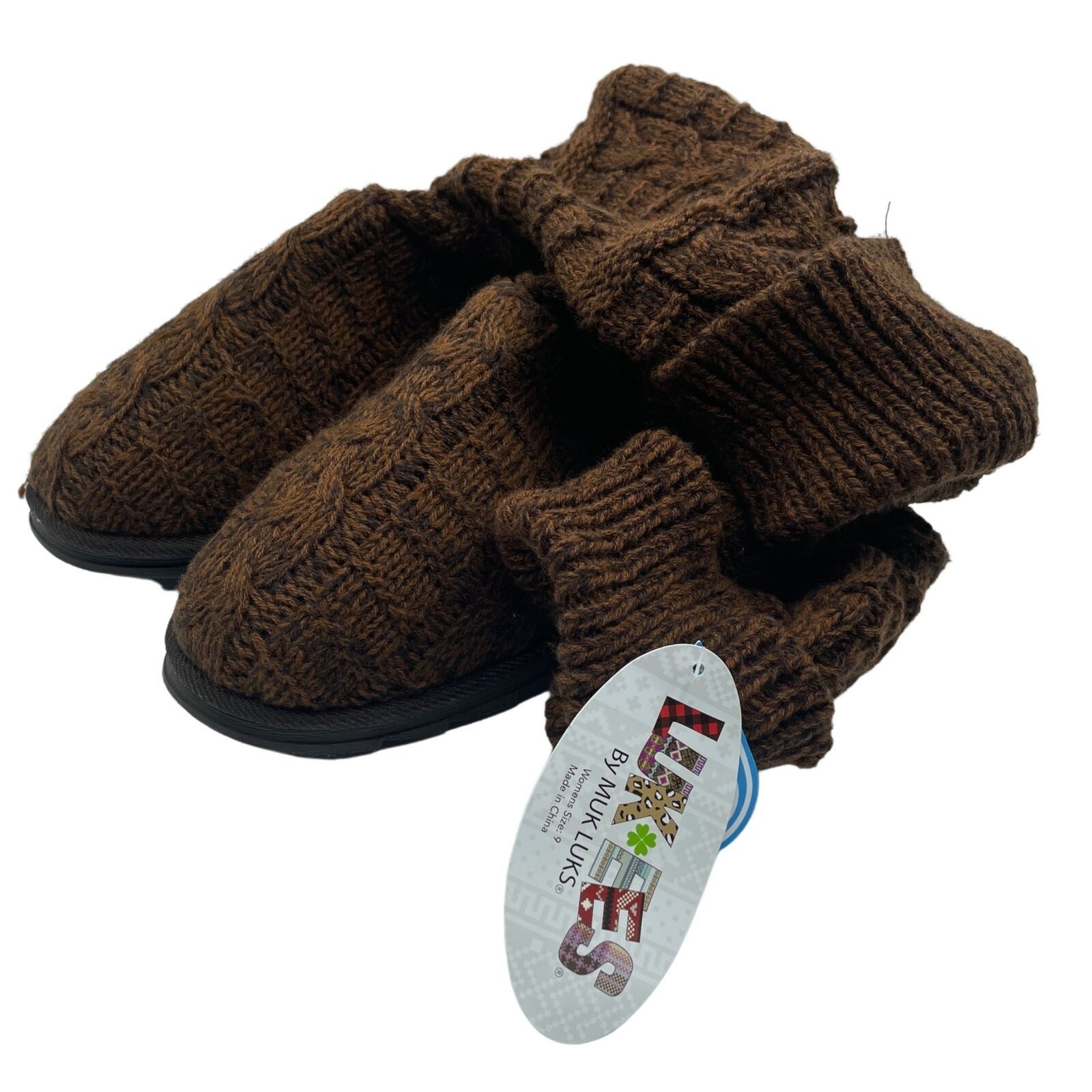 Other Muk Luk LukEes Slippers Sweater Boots High Brown Womens 9 Size US 9 / IT 39 - 5 Thumbnail