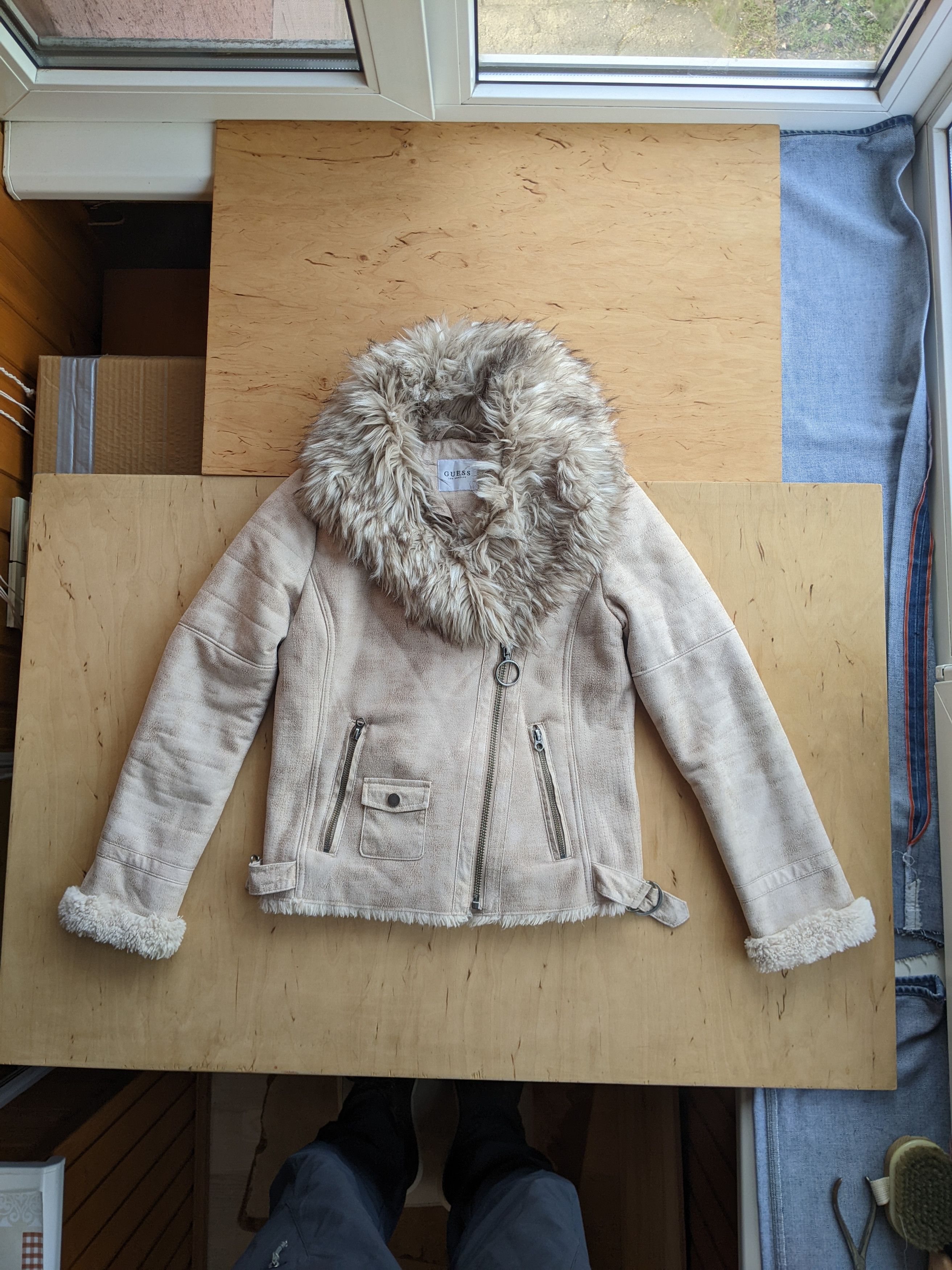 Guess Guess Sherpa Faux Fur Chinchilla Zip Jacket Vintage Dior YSL Size XS / US 0-2 / IT 36-38 - 8 Thumbnail