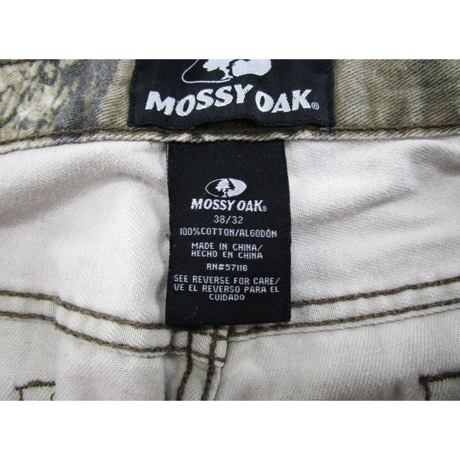 Vintage VINTAGE Mossy Oak Break Up Infinity Camo Straight Leg Jeans Mens 38x32 Hunting Size US 38 / EU 54 - 4 Thumbnail