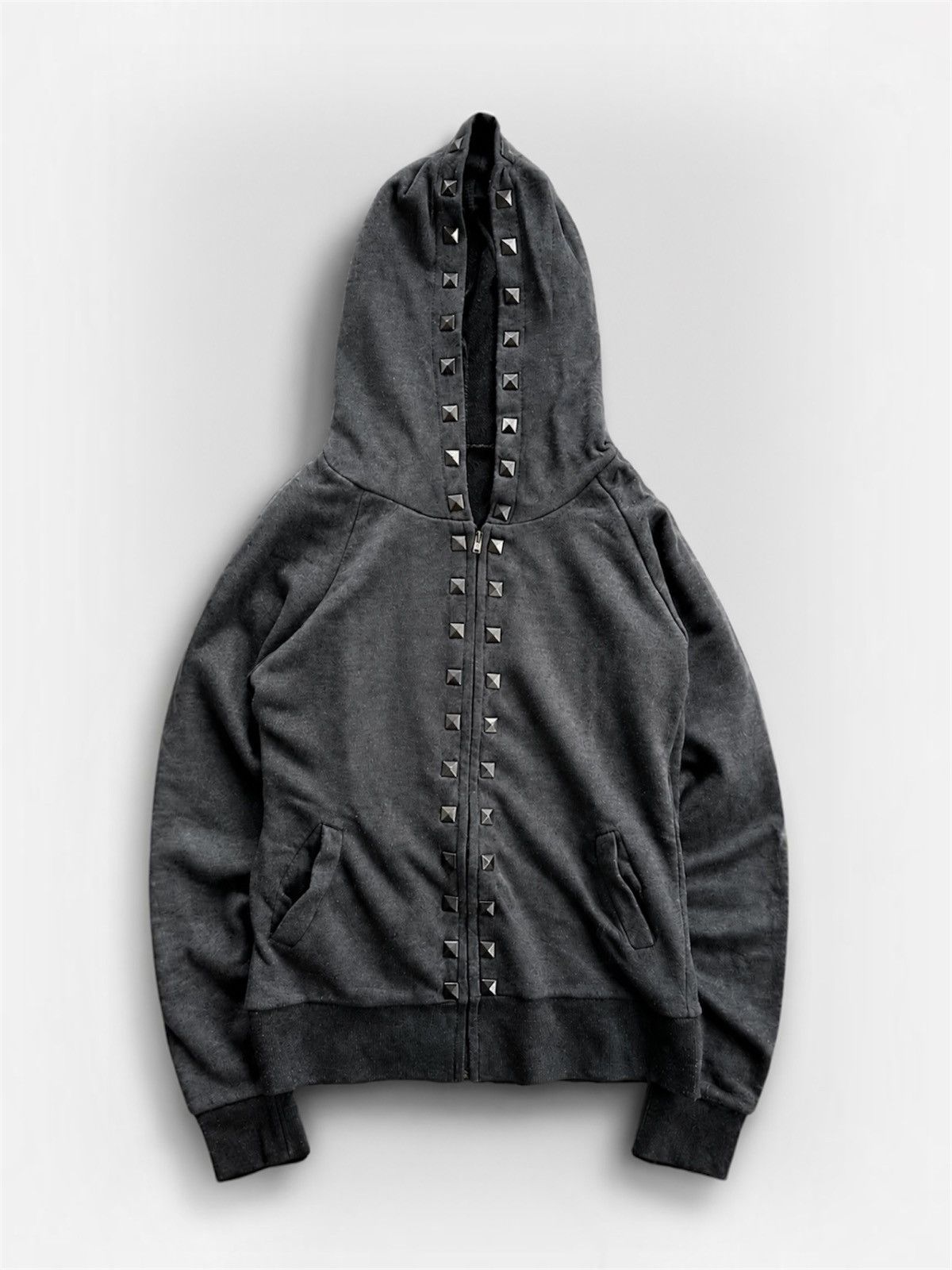 Japanese Brand Ggpx Studded Punk Rock Stylish Zip Hoodie Size S / US 4 / IT 40 - 1 Thumbnail