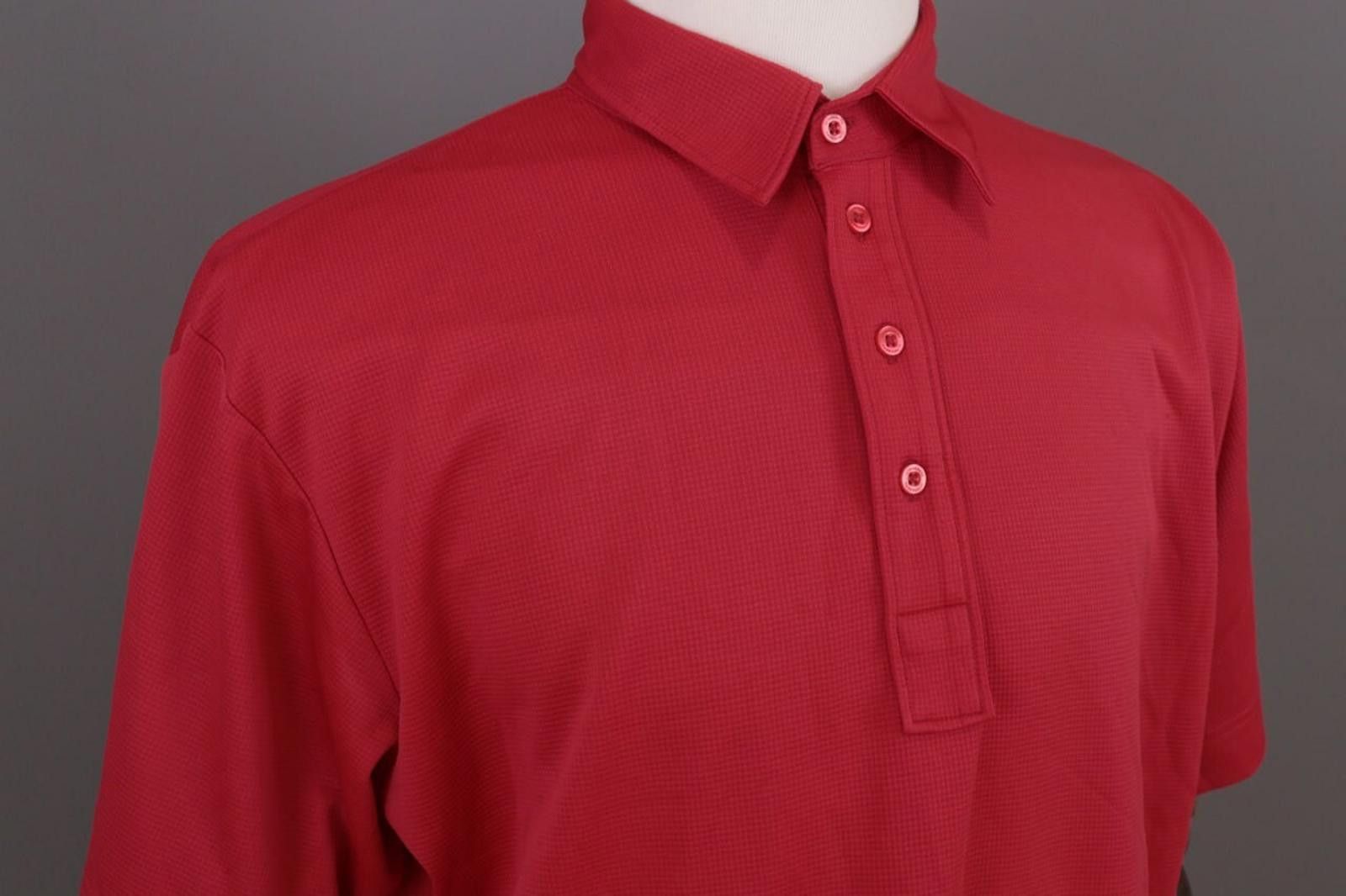 J.Lindeberg J.Lindeberg Red Sport Golf Short Sleeve Polo Shirt Size XL Size US XL / EU 56 / 4 - 6 Thumbnail