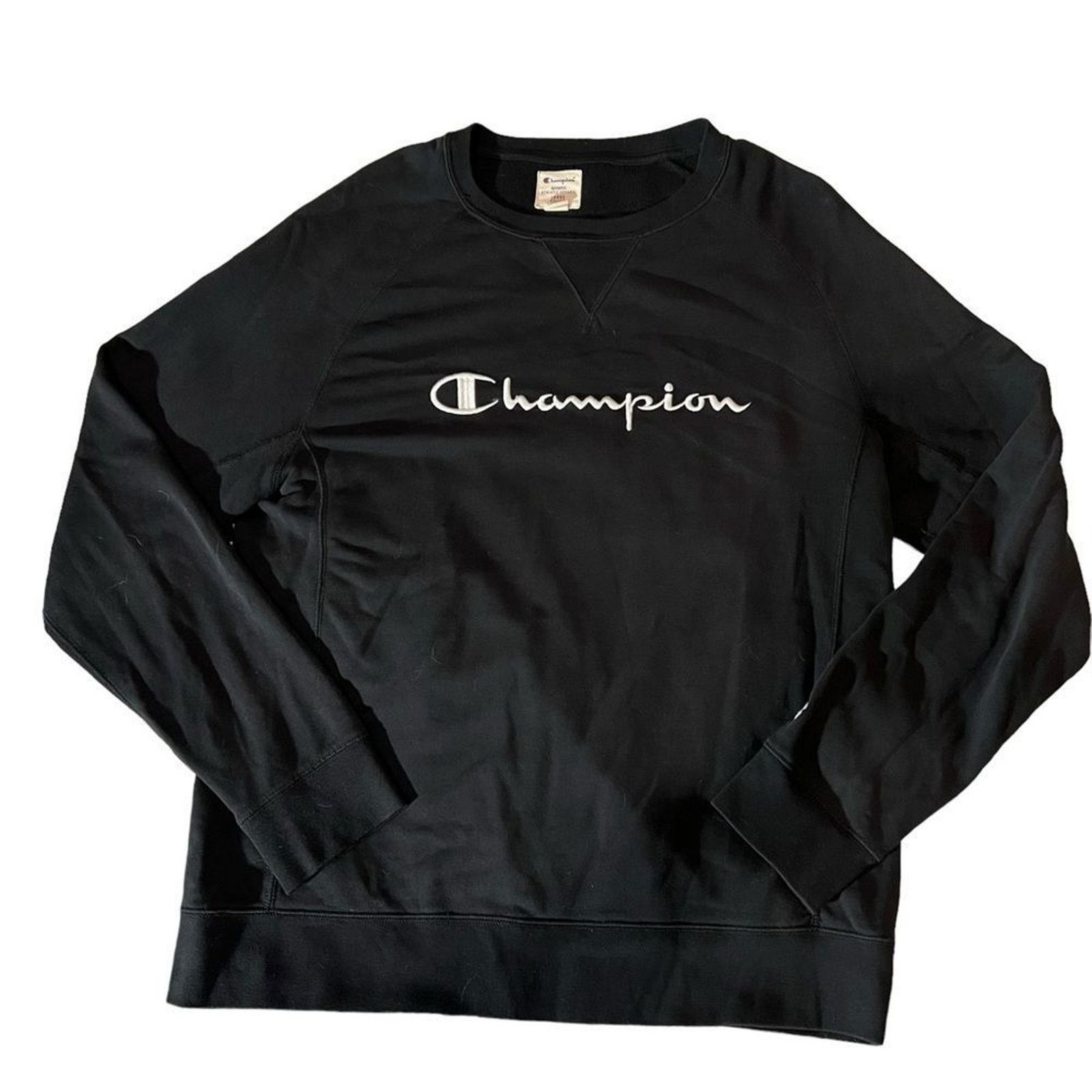 Champion Champion Sweatshirt Womens Size Large Black Crewneck Size L / US 10 / IT 46 - 2 Thumbnail