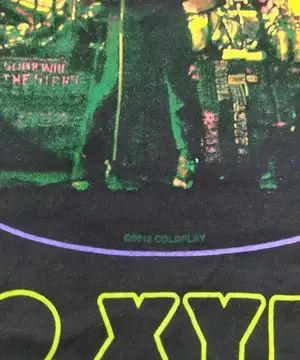 Band Tees Coldplay Mylo Xyloto 2012 North American Tour T-Shir Size US L / EU 52-54 / 3 - 4 Thumbnail