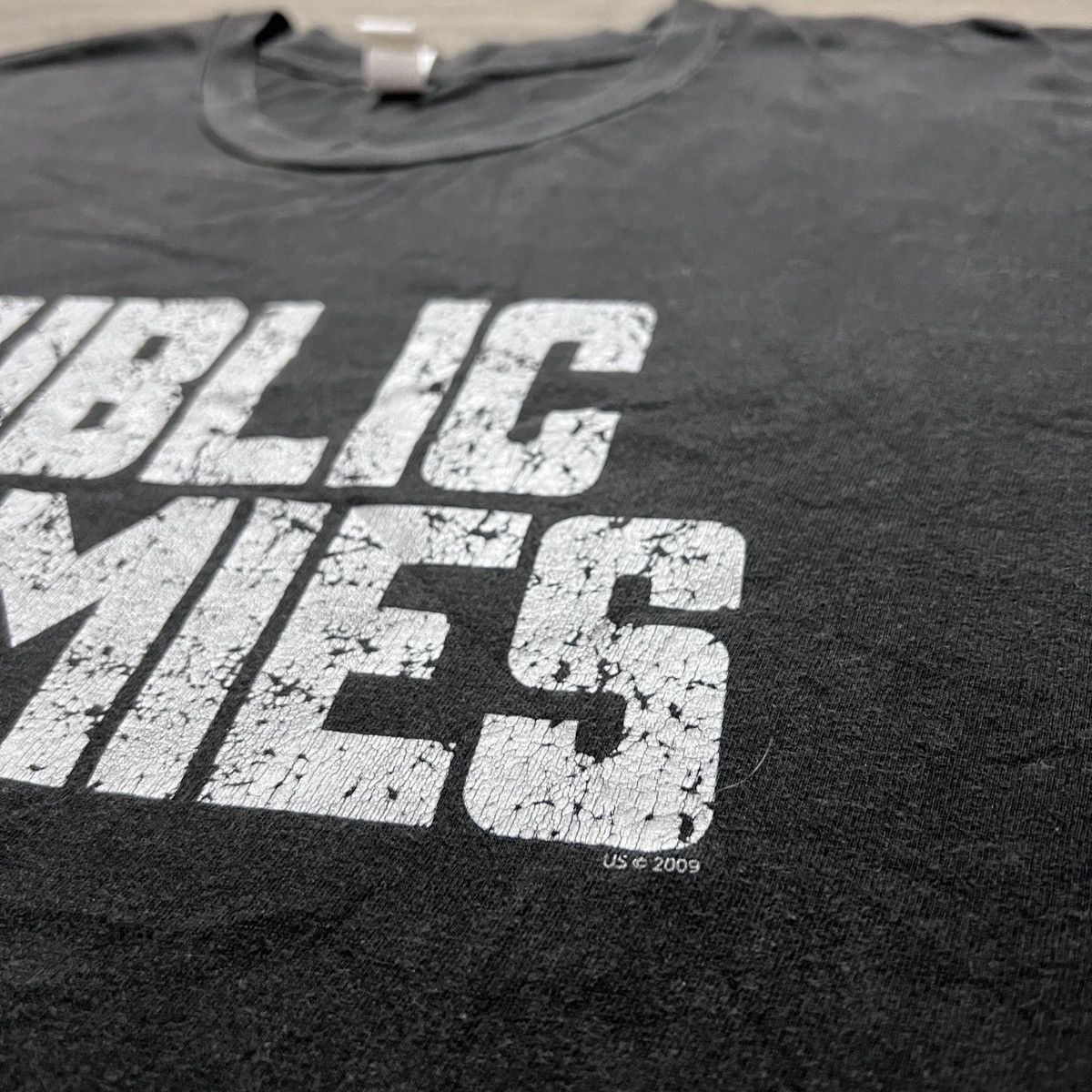 Vintage Vintage Y2K Public Enemies crime drama film Movie Tee Faded Size US XL / EU 56 / 4 - 3 Thumbnail
