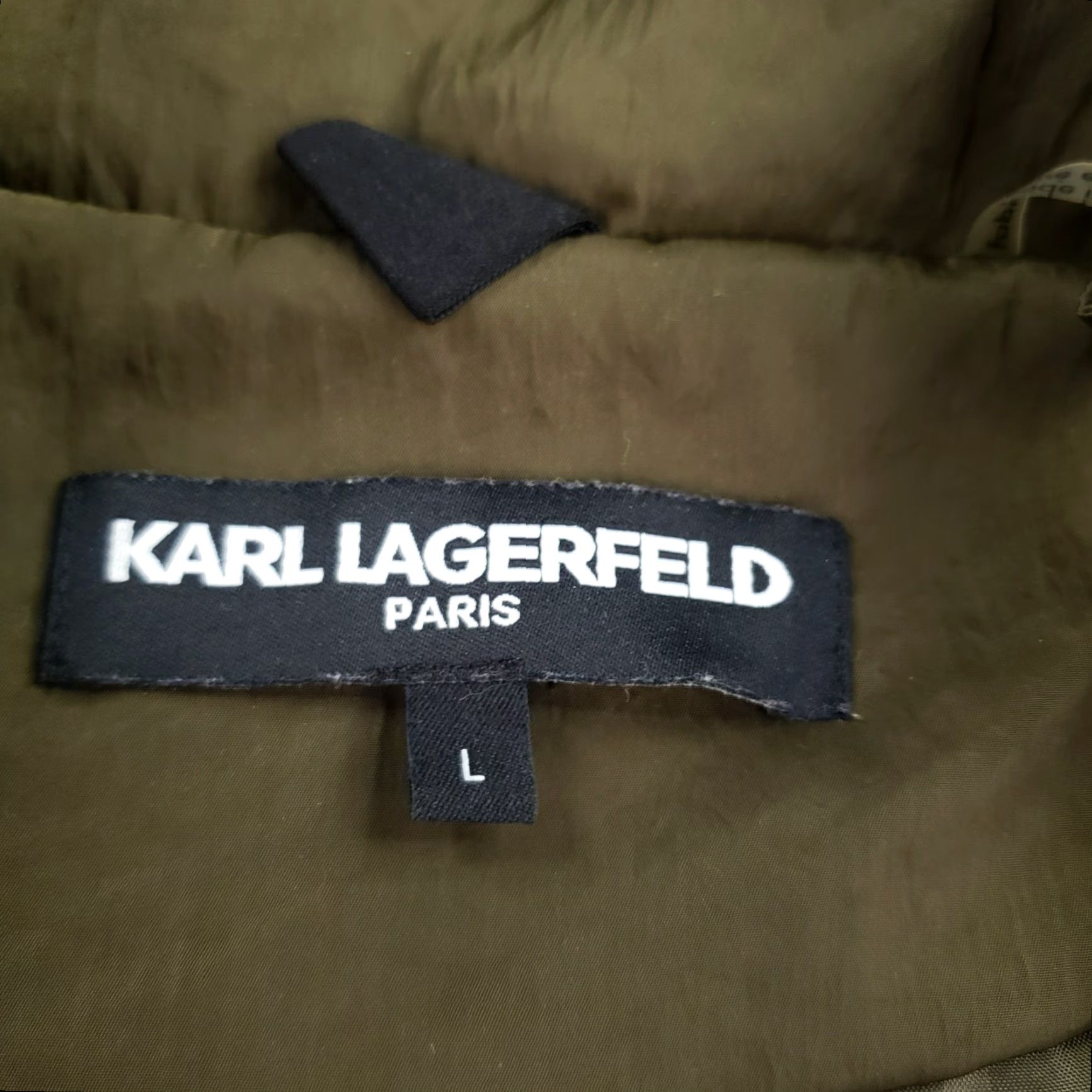 Karl Lagerfeld VINTAGE Karl Lagerfeld Jacket Women Green Hooded Windbreaker Pockets Full Zip Long Size L / US 10 / IT 46 - 6 Thumbnail