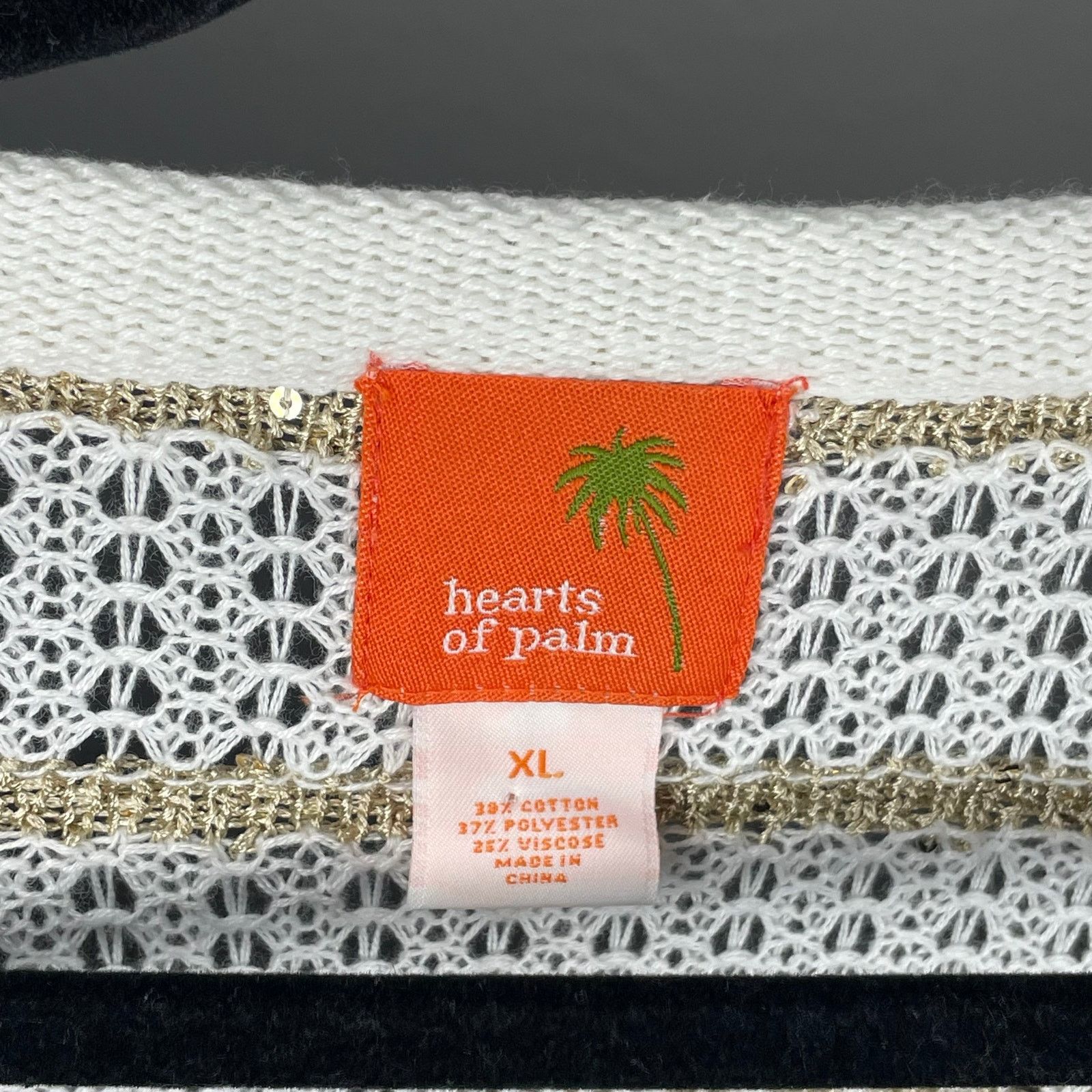 Other Hearts of Palm Knit Open Cardigan Size XL / US 12-14 / IT 48-50 - 2 Thumbnail