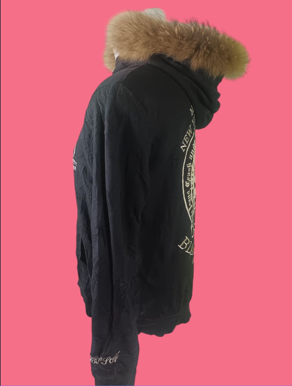 If Six Was Nine × Japanese Brand × Le Grande Bleu (L.G.B.) ONIARAI Black Soul Japanese Street Culture Fur Hoodie Size US M / EU 48-50 / 2 - 17 Thumbnail