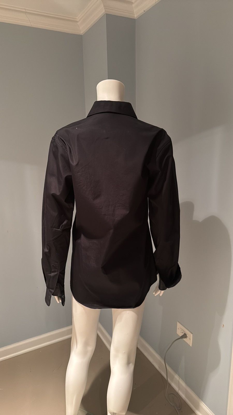 Christopher Kane Christopher Kane Womens Blouse Leather Lined Cuffs Size M / US 6-8 / IT 42-44 - 4 Thumbnail