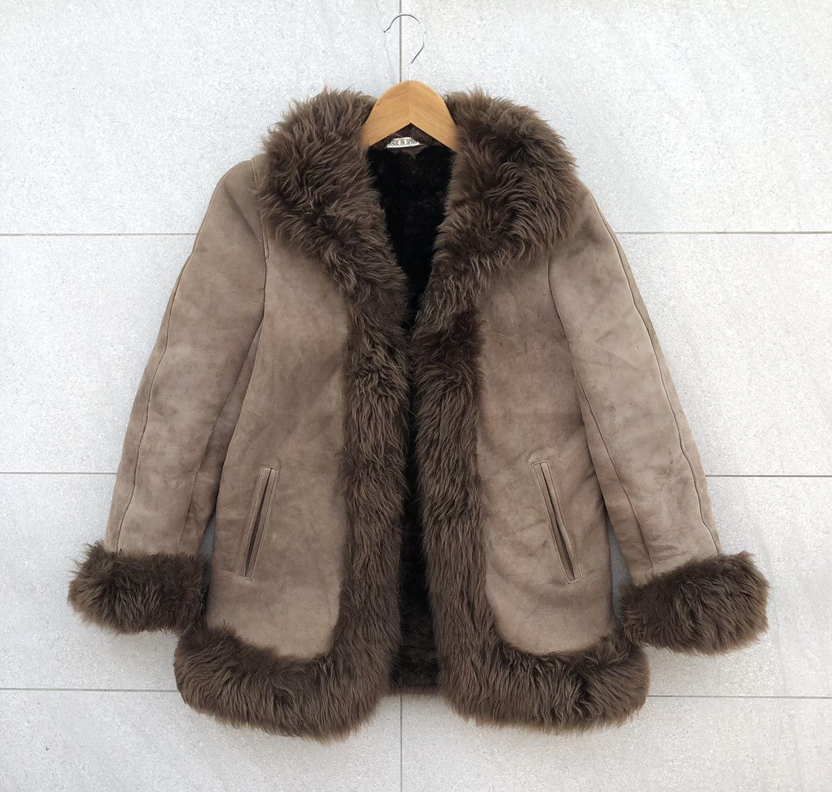 Genuine Leather S.A. ESPANAPIEL FAUX FUR & LEATHER SHERLING FASHION JACKET Size M / US 6-8 / IT 42-44 - 1 Thumbnail