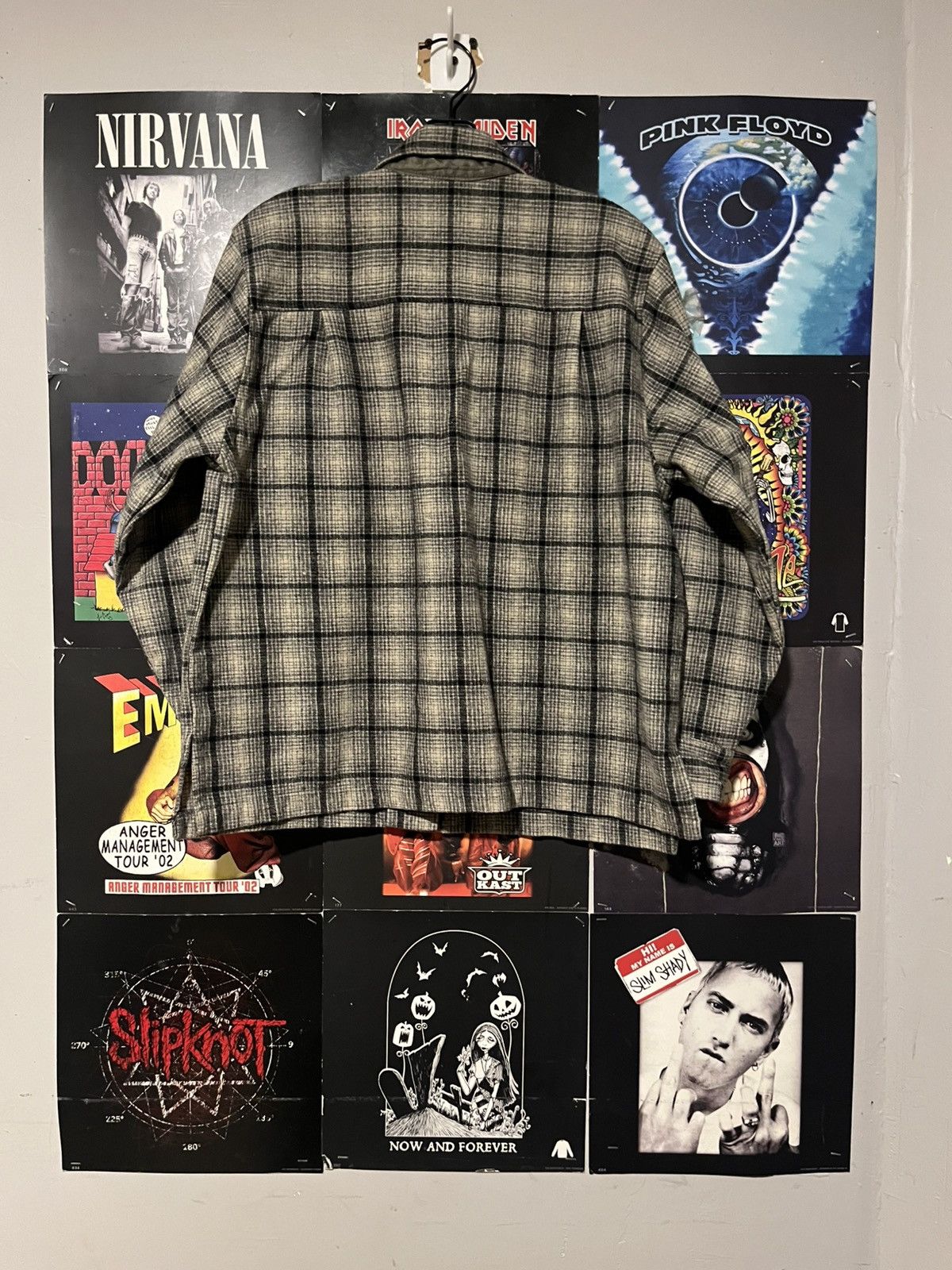Gap Vintage Y2K 2000’s Gal Wool Flannel Button Down shirt Size US M / EU 48-50 / 2 - 9 Thumbnail