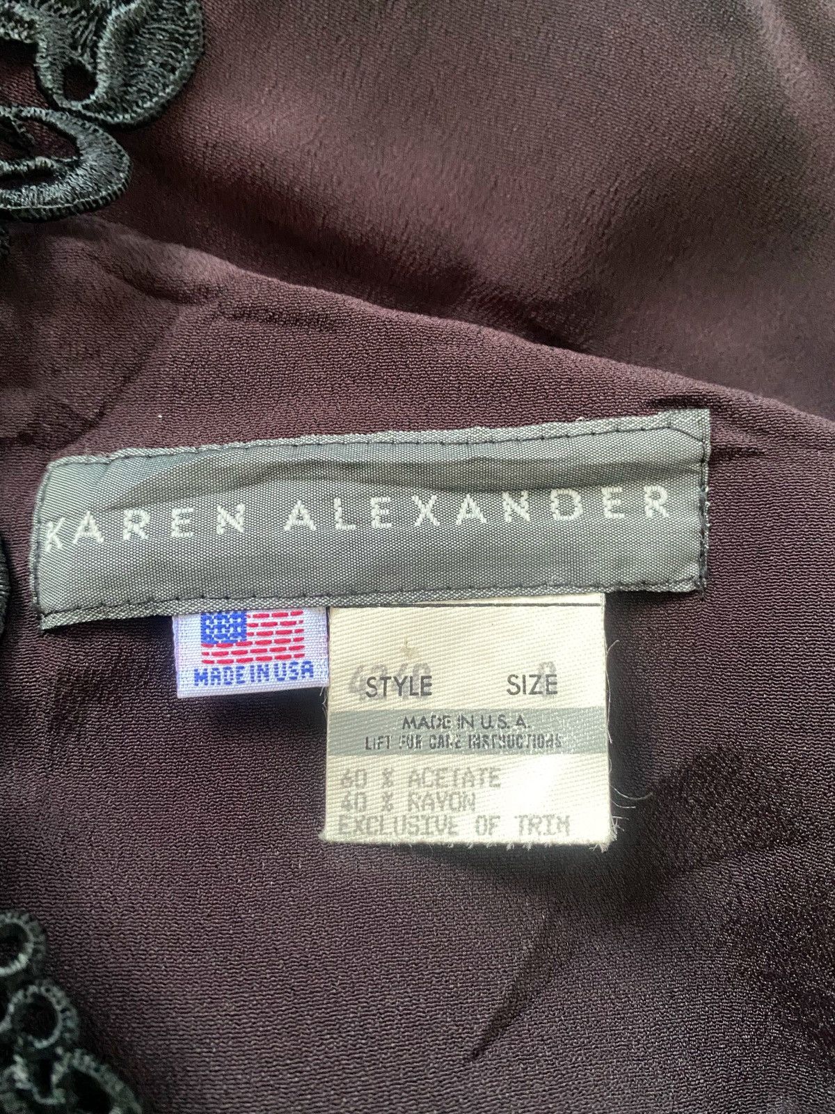 Vintage Vintage Karen Alexander Maxi Dress Size S / US 4 / IT 40 - 10 Thumbnail