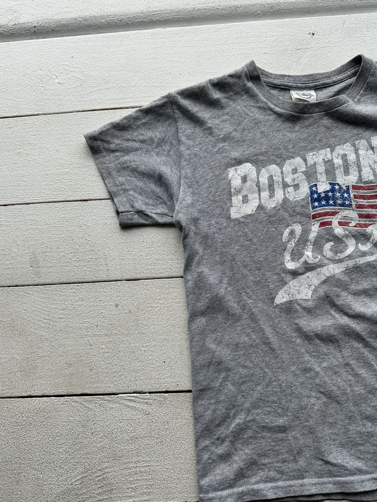 Delta × Vintage 🚨Vintage 90's BOSTON DELTA USA Big Logo Crop TEE Size S / US 4 / IT 40 - 2 Thumbnail