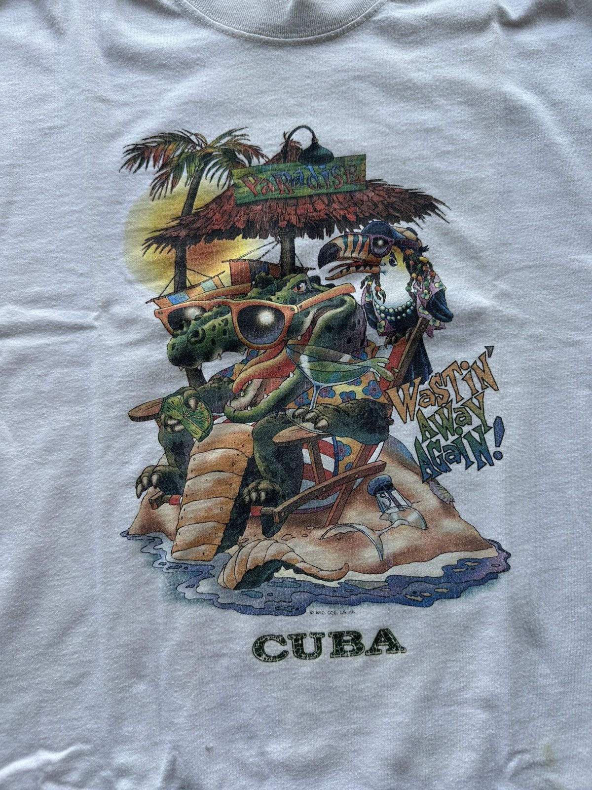 Vintage 🚨Vintage 90s CUBA PARADISE LOGO rare surf TEE y2k rare Size US XL / EU 56 / 4 - 9 Thumbnail