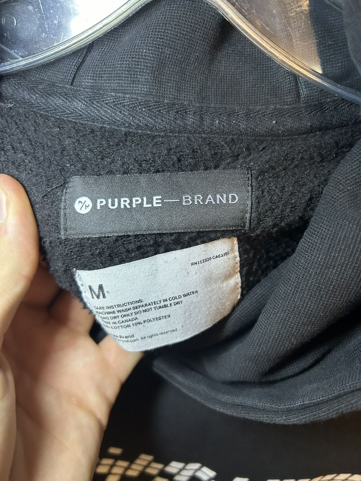 Purple Brand Purple pixel P logo pullover hoodie Size US XL / EU 56 / 4 - 4 Thumbnail