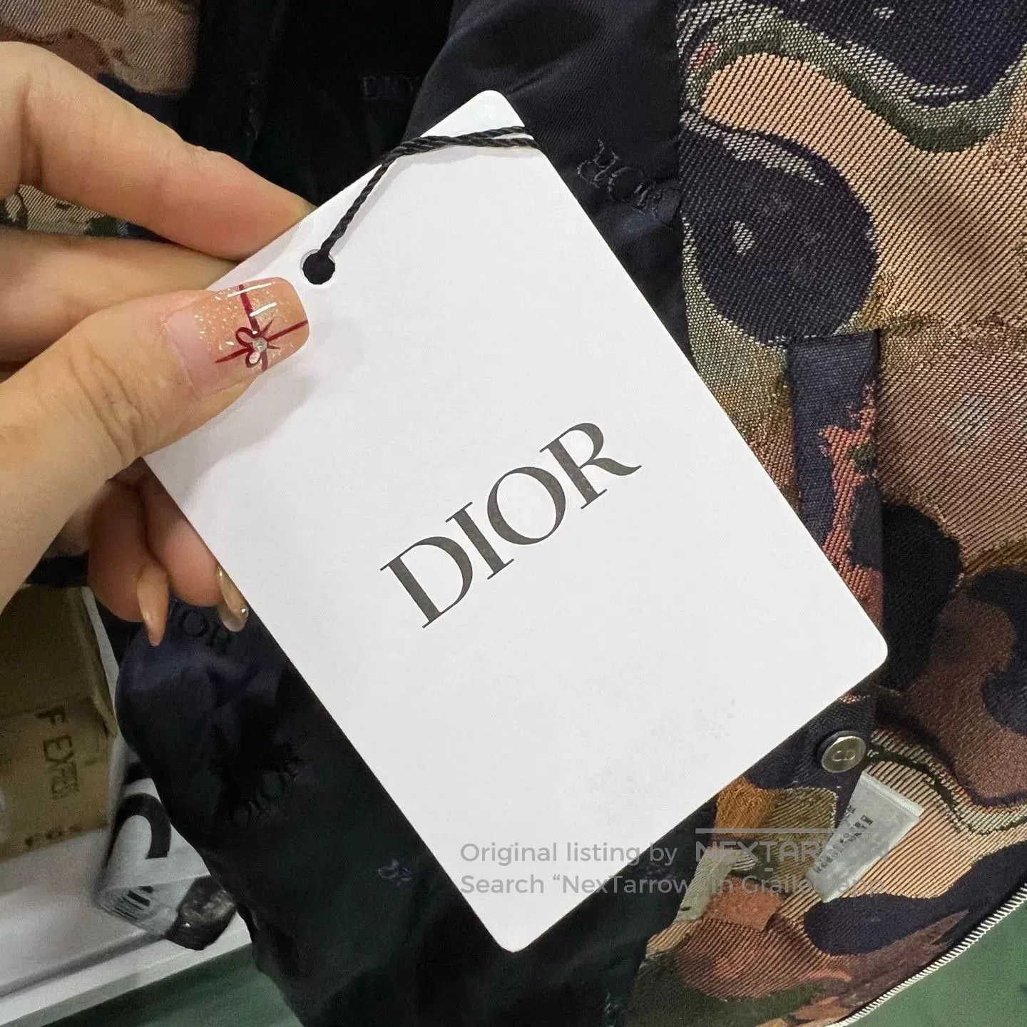 dior camouflage tech zip jacket size 44.