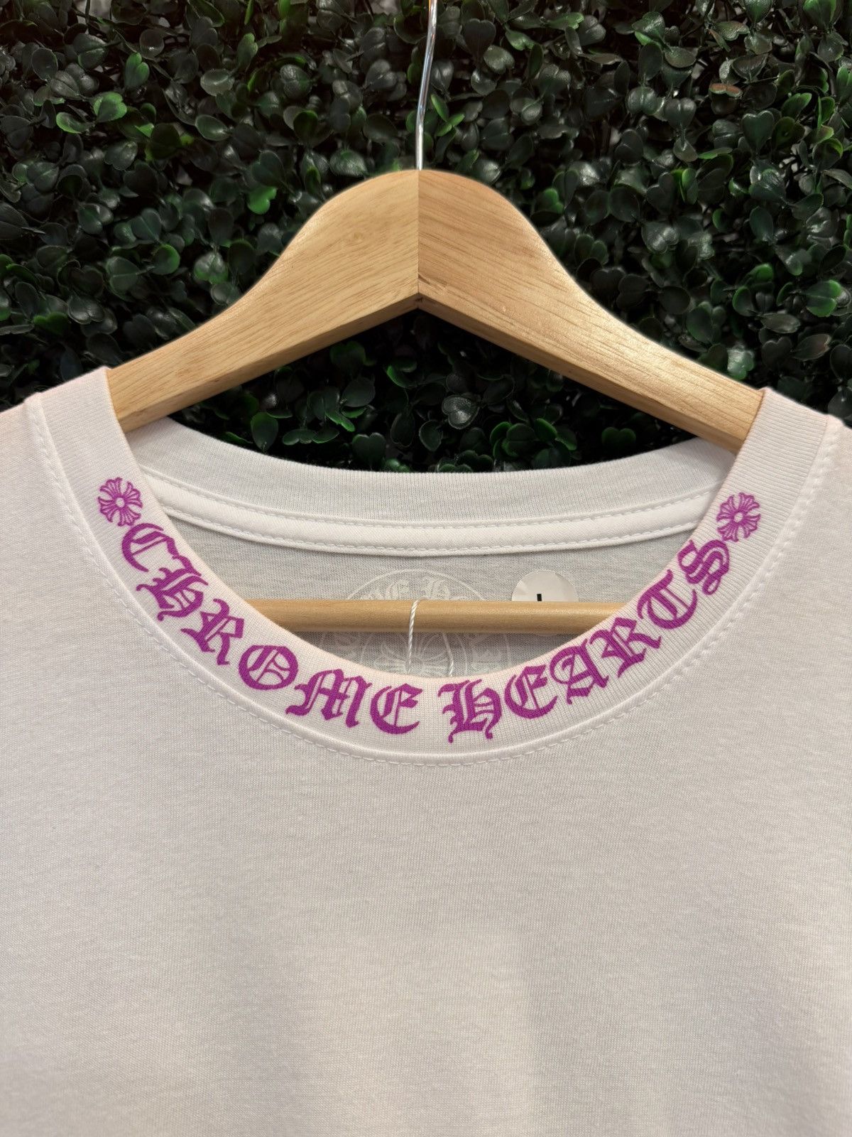 Chrome Hearts Chrome Hearts Neck Letter Pocket Tee ‘White Pink’ Size US L / EU 52-54 / 3 - 2 Thumbnail