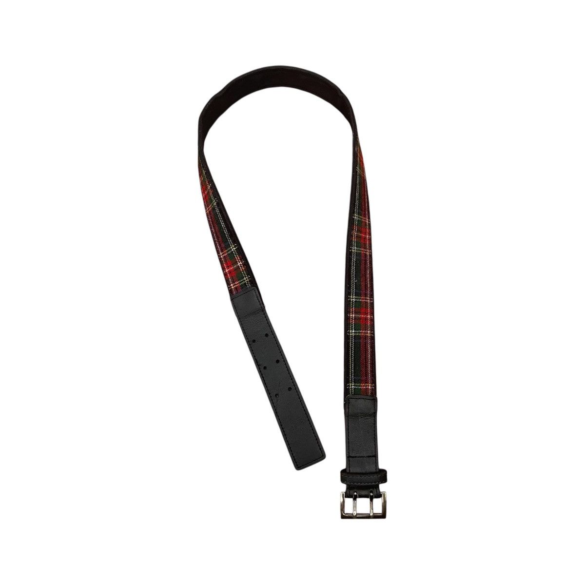 Junya Watanabe iconic unisex tartan punk belt