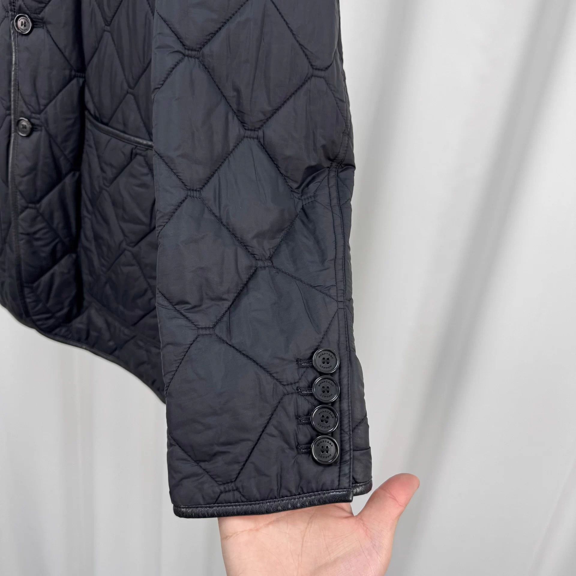 Burberry Burberry Diamond Leather Trim Black Puffer 52 Mint Size US L / EU 52-54 / 3 - 4 Thumbnail