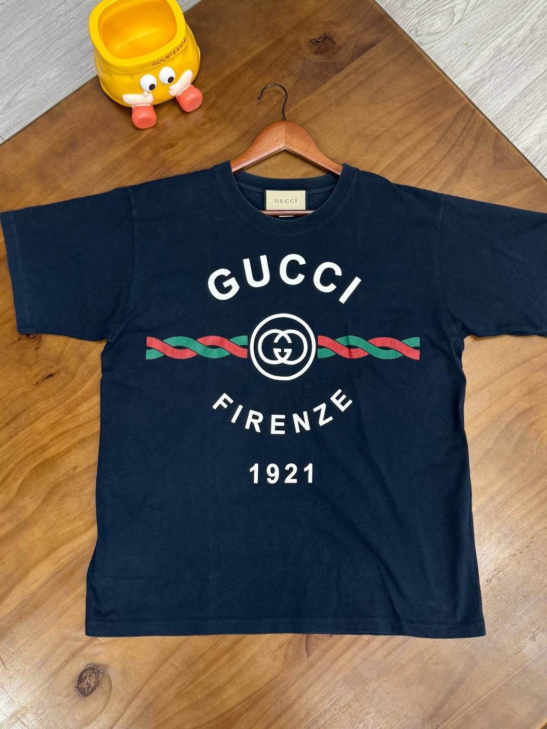 Gucci Gucci Firenze 1921 Logo T-Shirt Navy US S Size US S / EU 44-46 / 1 - 1 Thumbnail
