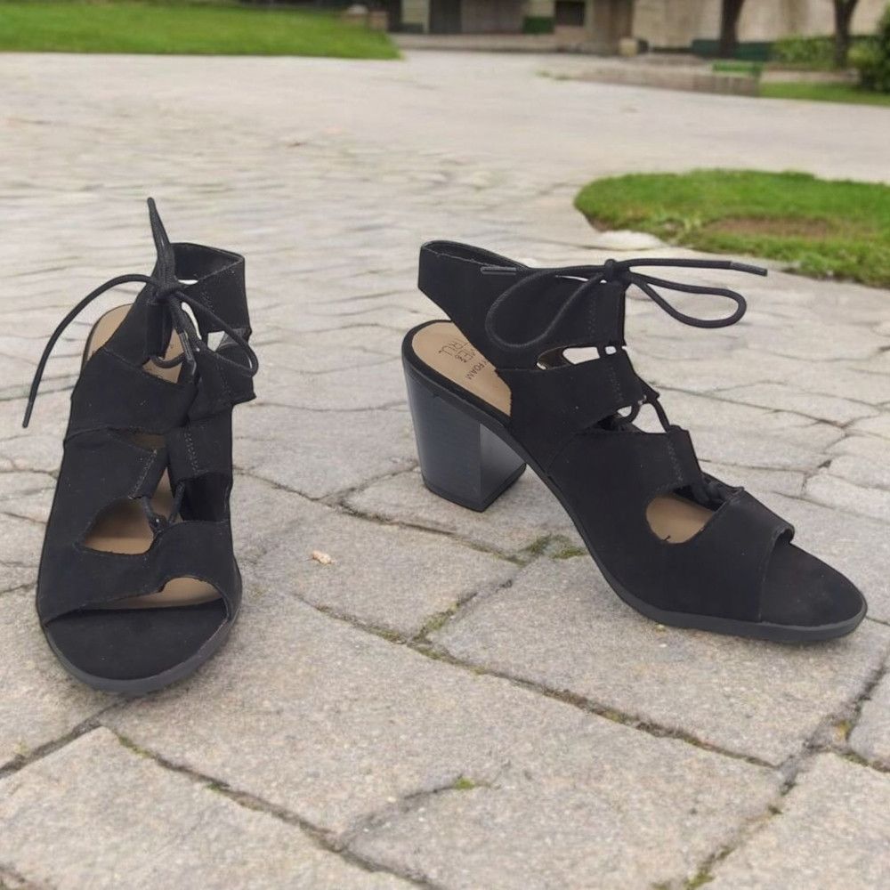 Other Women's Black Heeled Sandals Size US 7.5 / IT 37.5 - 1 Thumbnail