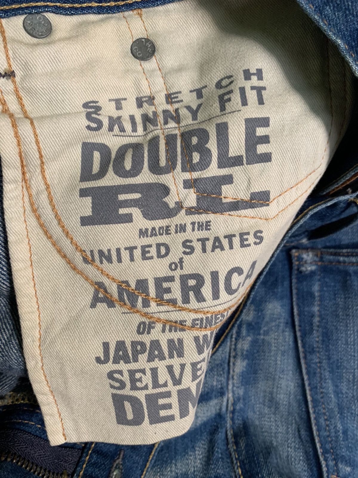 Kapital VINTAGE RRL DOUBLE RALPH LAUREN SELVEDGE RUSTY DISTRESSED Size US 31 - 19 Thumbnail