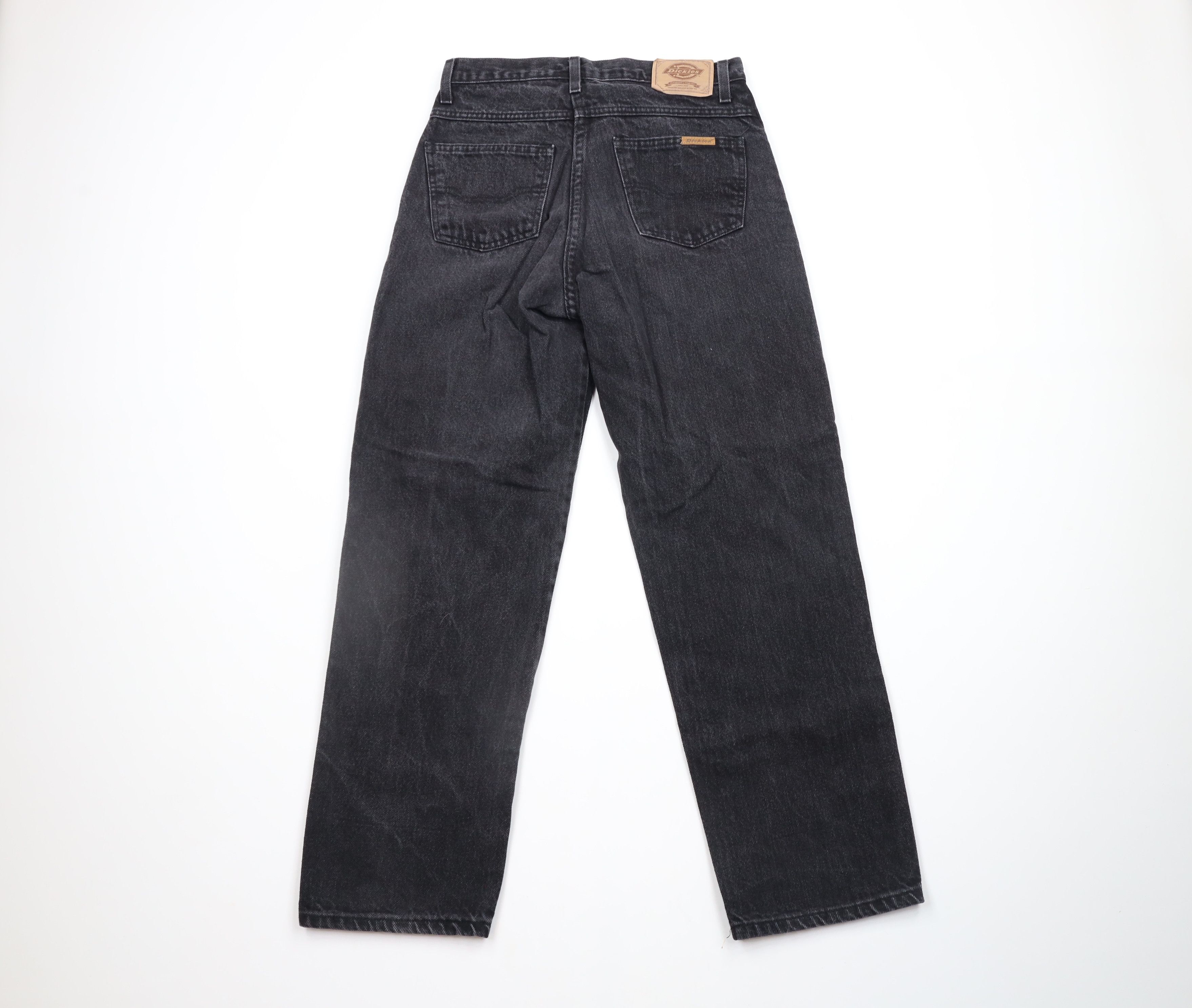 Dickies × Vintage Vintage 90s Dickies Spell Out Straight Leg Denim Jeans Black Size US 30 / EU 46 - 7 Thumbnail