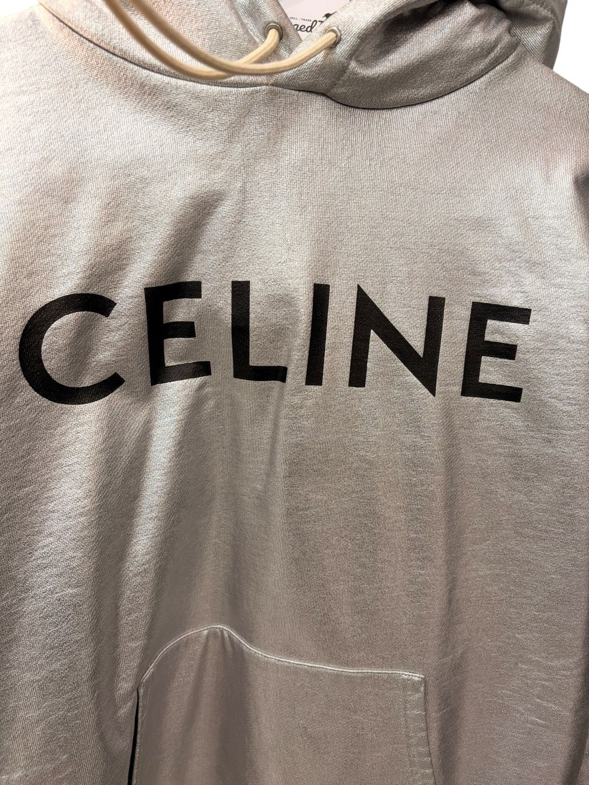 Celine Celine Silver Logo Hoodie Size US XS / EU 42 / 0 - 2 Thumbnail
