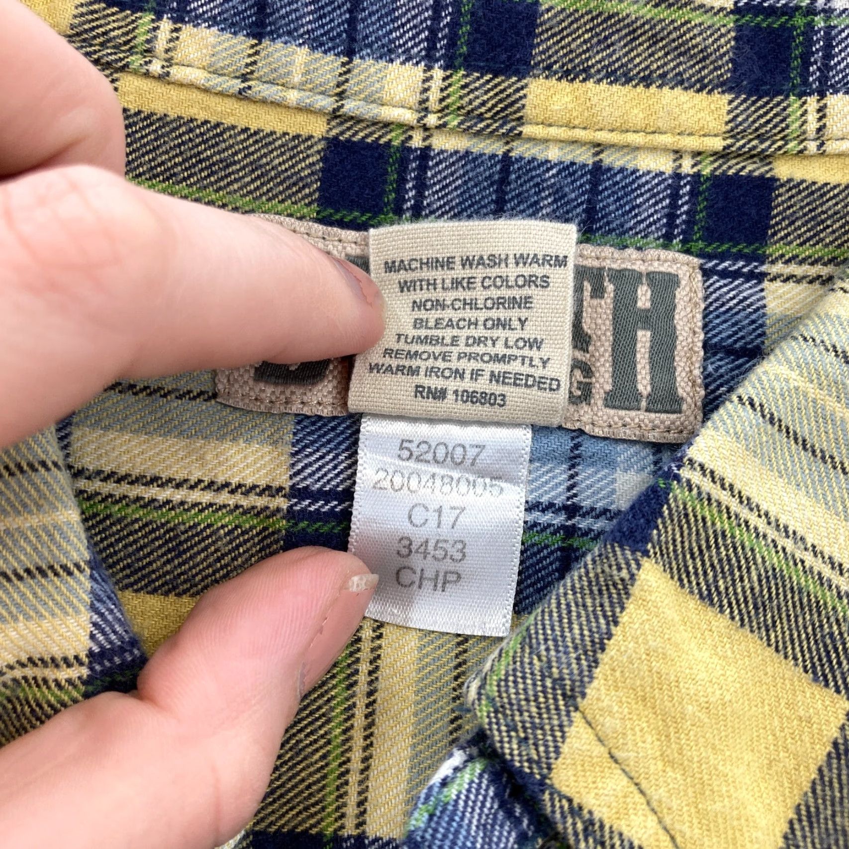 Vintage Duluth Free Swingin Flannel Shirt Mens 3XL Tall Yellow Plaid Button Down Relaxed Shirt Size US XXL / EU 58 / 5 - 5 Thumbnail