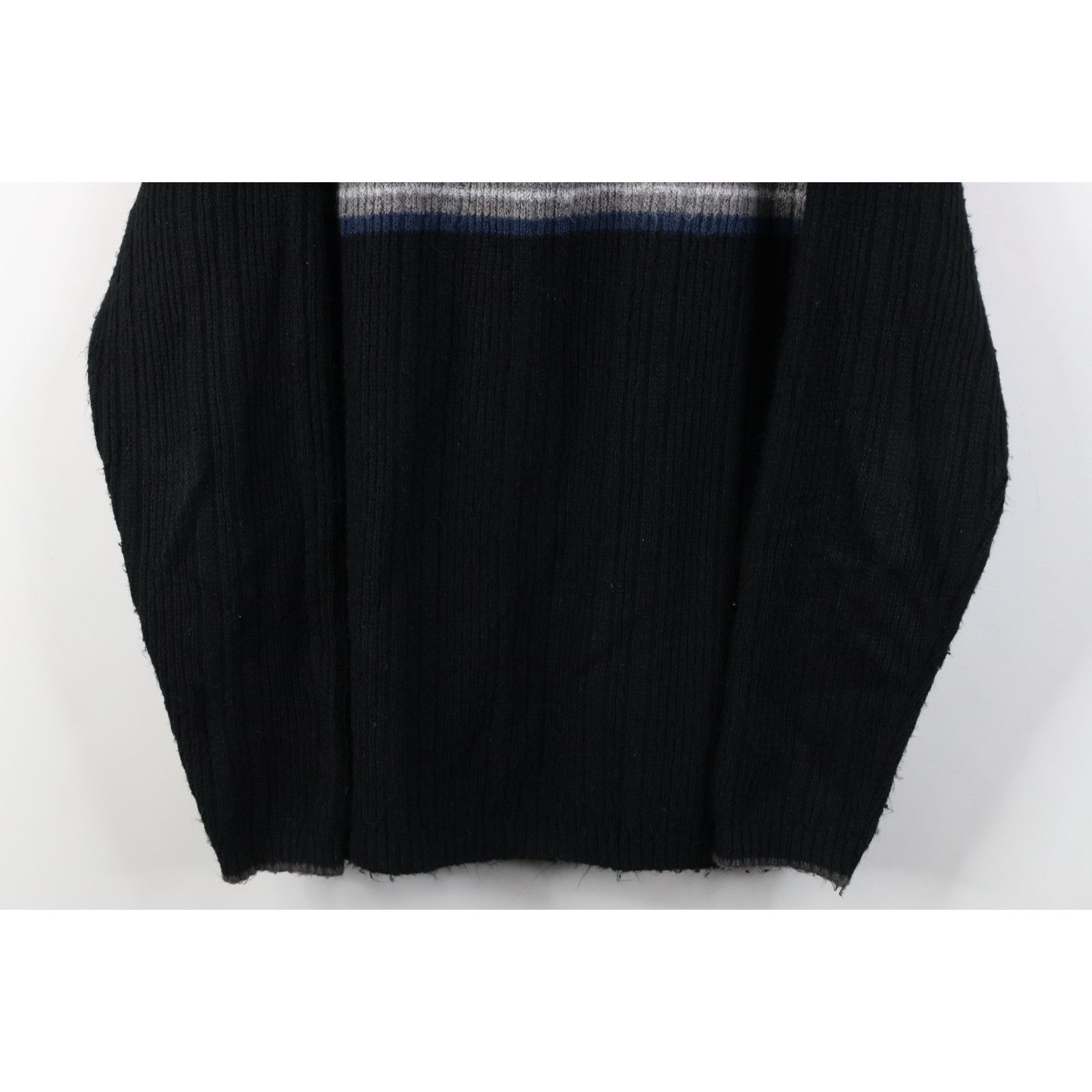Vintage Vintage 90s Y2K Streetwear Striped Knit Half Zip Sweater Size US M / EU 48-50 / 2 - 3 Thumbnail