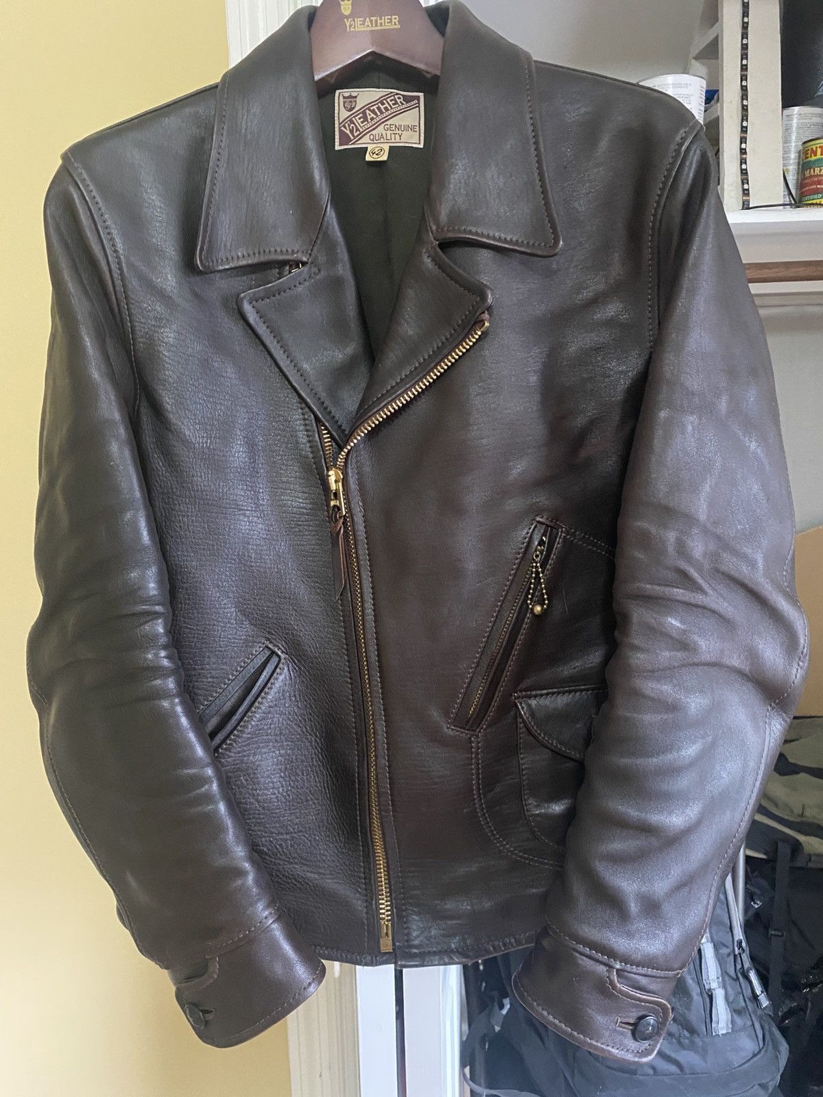Y'2 Leather Y2 Leather Hand Dyed Horsehide (HR-56) Size US L / EU 52-54 / 3 - 1 Thumbnail