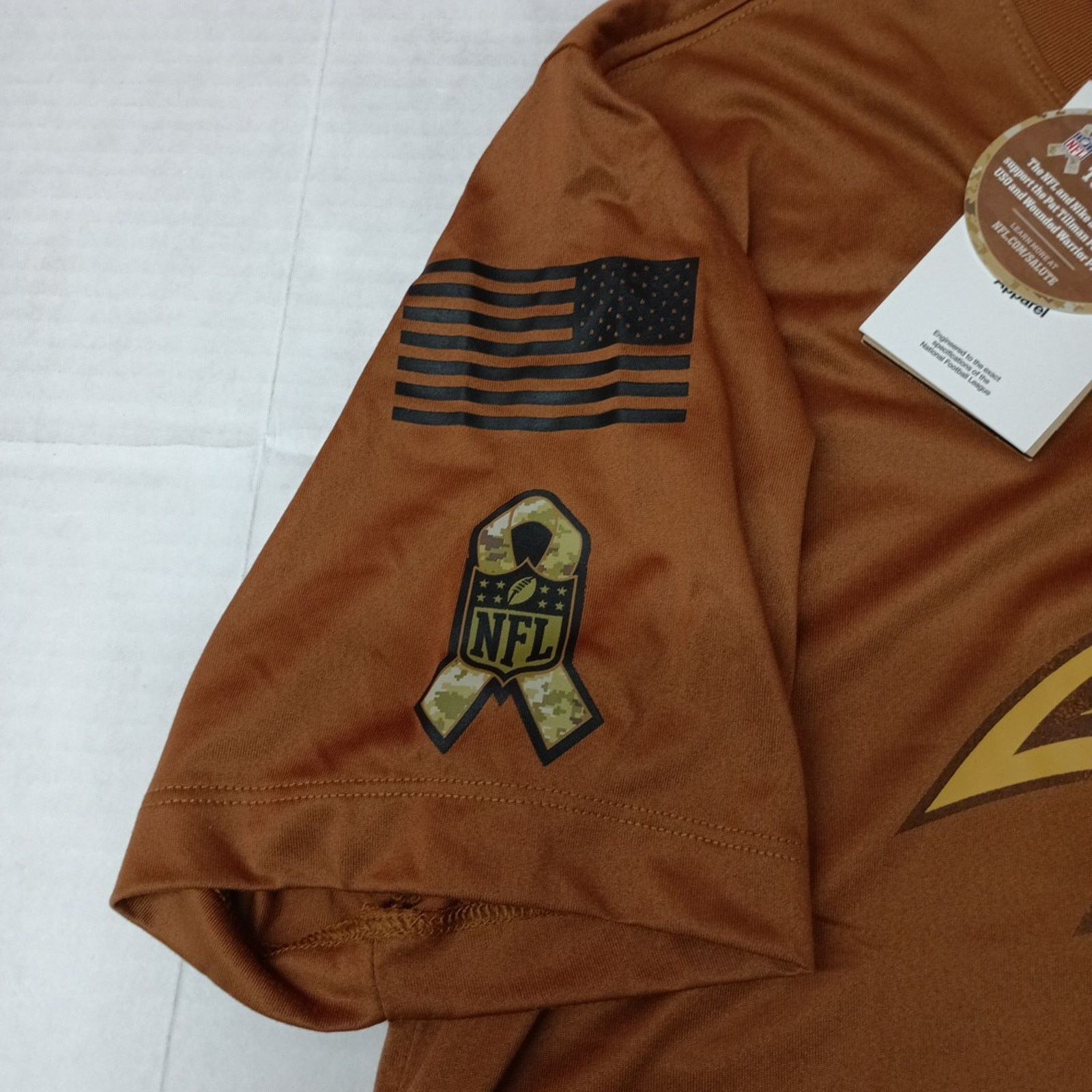 Nike Nike Baltimore Ravens Salute To Service T-Shirt Mens M Brown Size US M / EU 48-50 / 2 - 3 Thumbnail