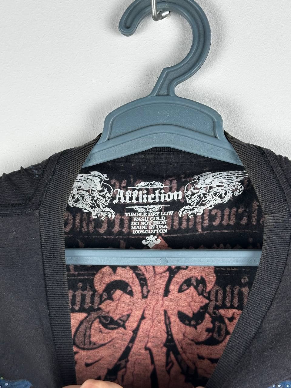 Affliction Y2K Grunge Affliction Angel Skull Knife T Shirt Avant Garde Size US L / EU 52-54 / 3 - 4 Thumbnail