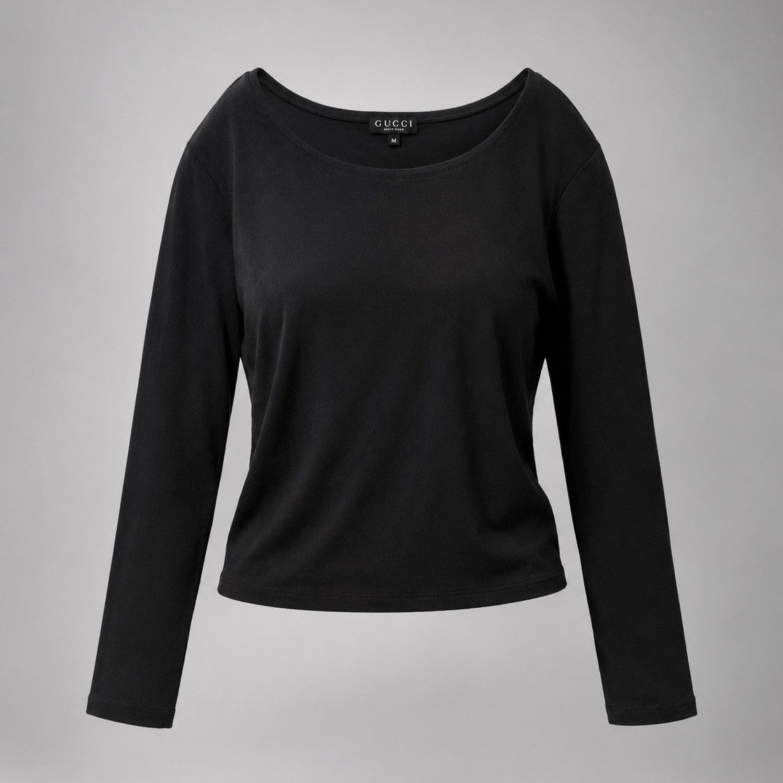 Gucci Gucci Black Viscose Assymetric Design Long Sleeve Size XS / US 0-2 / IT 36-38 - 1 Thumbnail