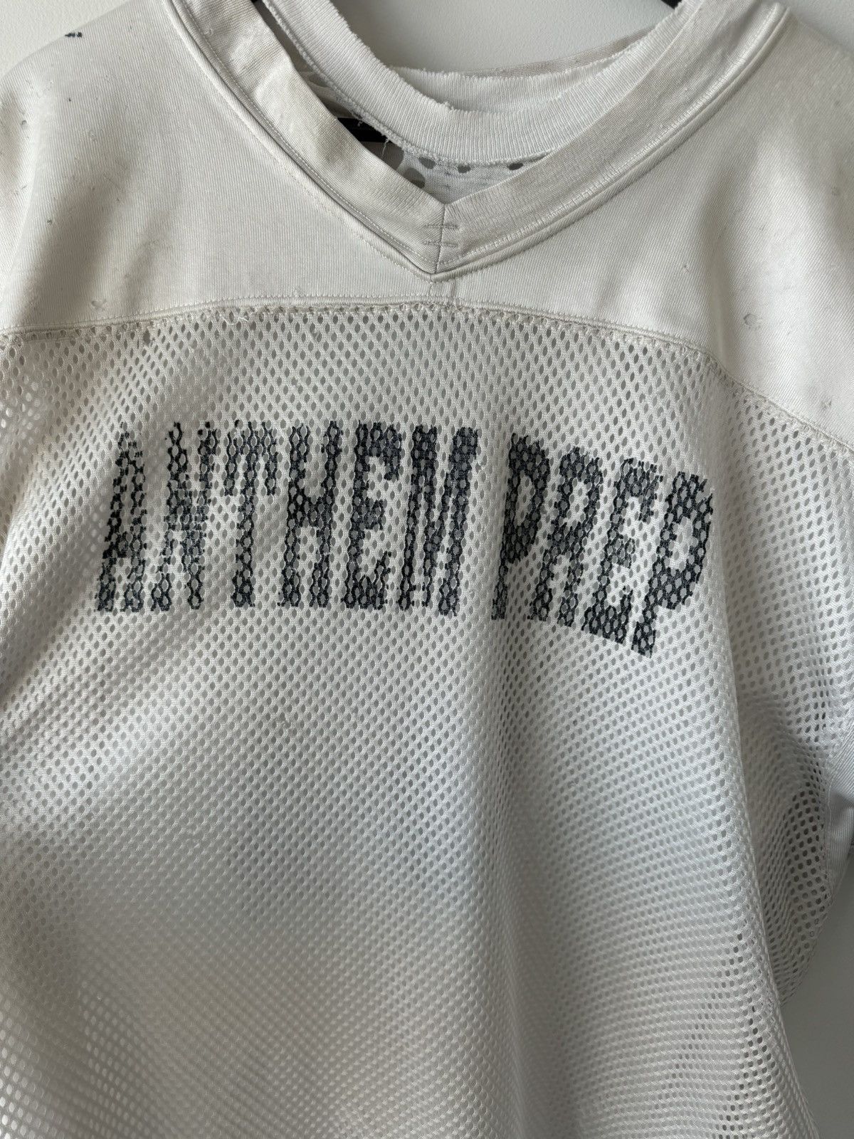 Vintage VINTAGE 90s THRASHED FADED PRACTICE FOOTBALL JERSEY OVERSIZE Size US XL / EU 56 / 4 - 2 Thumbnail