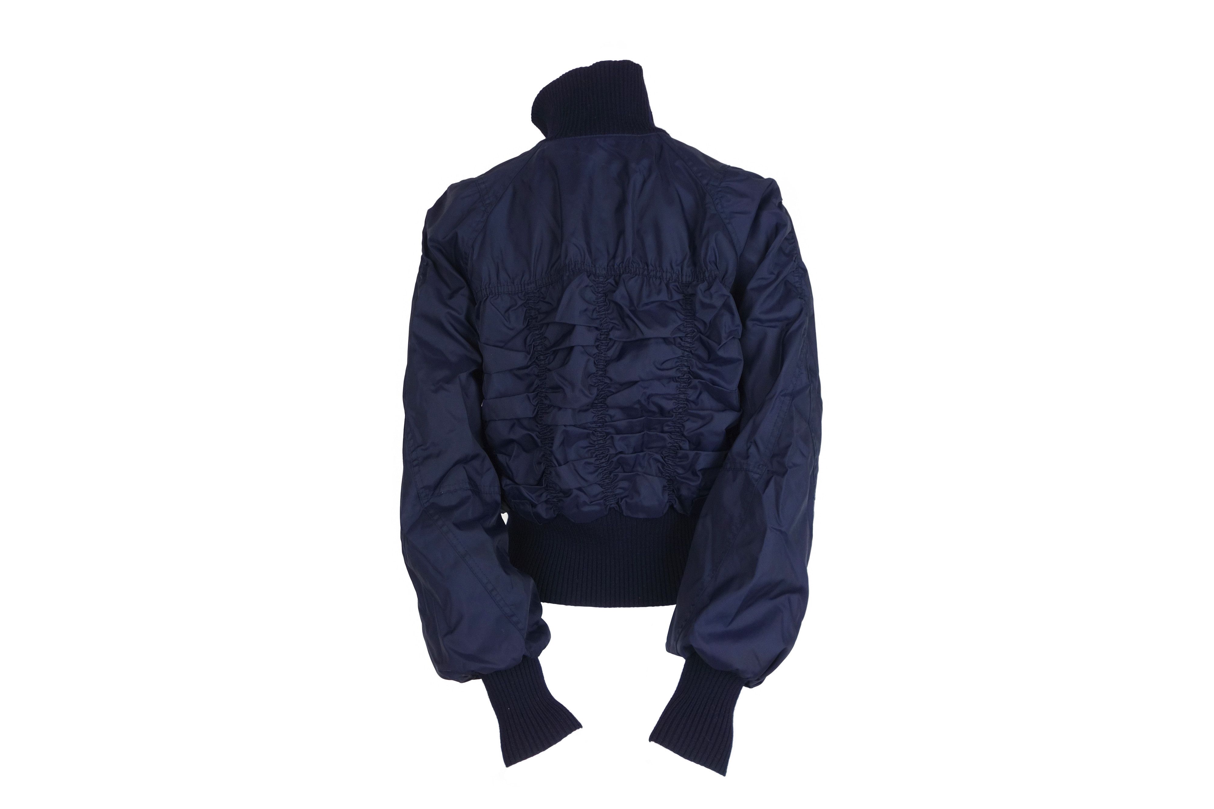 Dior Christian Dior Boutique Navy Blue Bomber Jacket 2004 Size S / US 4 / IT 40 - 6 Thumbnail
