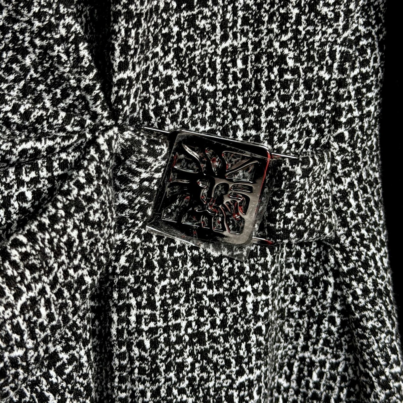Anne Klein Anne Klein Black White Wrap Sleeve Dress Belt Size 10 NWT Size L / US 10 / IT 46 - 8 Thumbnail