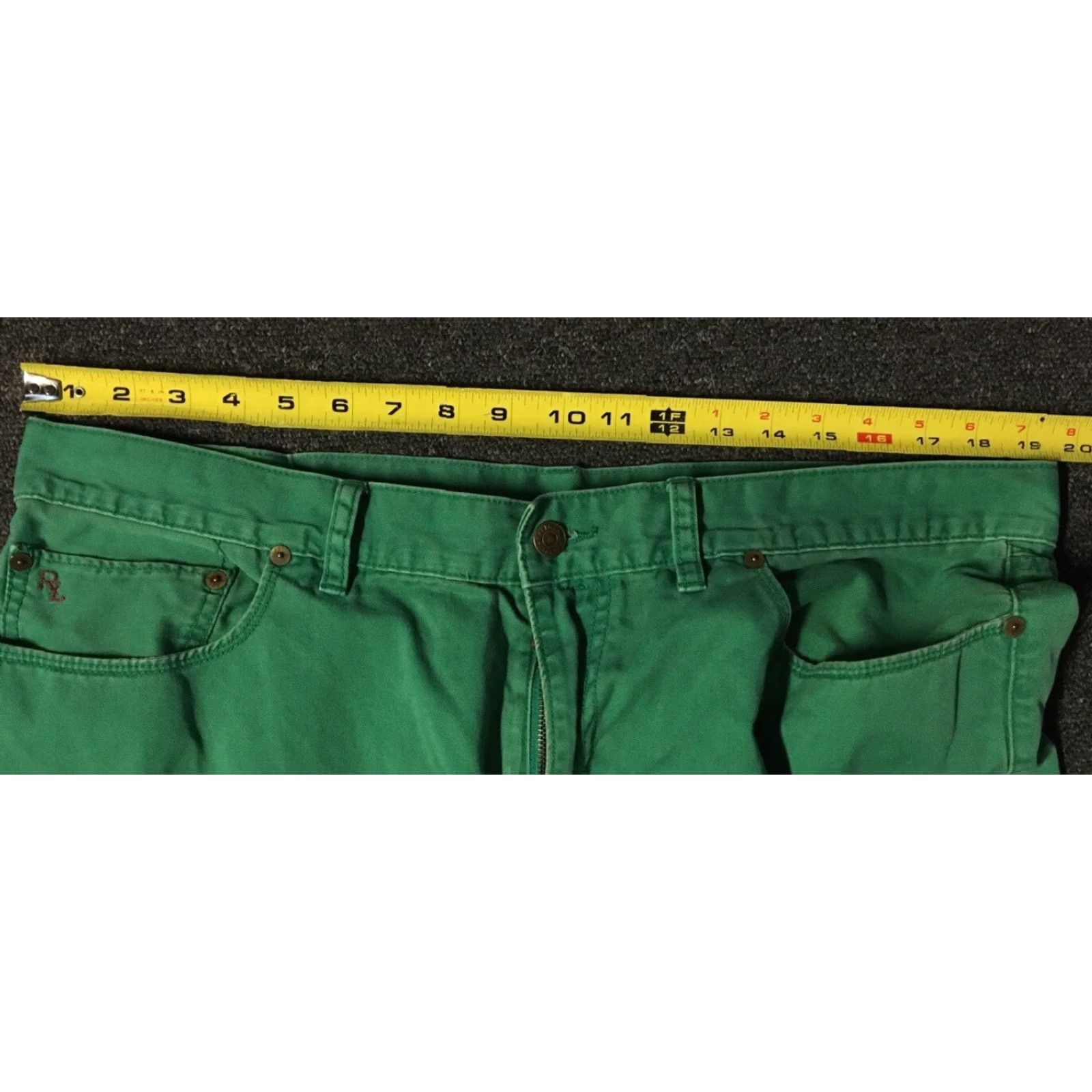 Polo Ralph Lauren VINTAGE Polo Ralph Lauren Dungaree Chino Pants 40 Men Green 39/27 80s 90s Sailing Logo Designer USA Retro Classic Size US L / EU 52-54 / 3 - 7 Thumbnail
