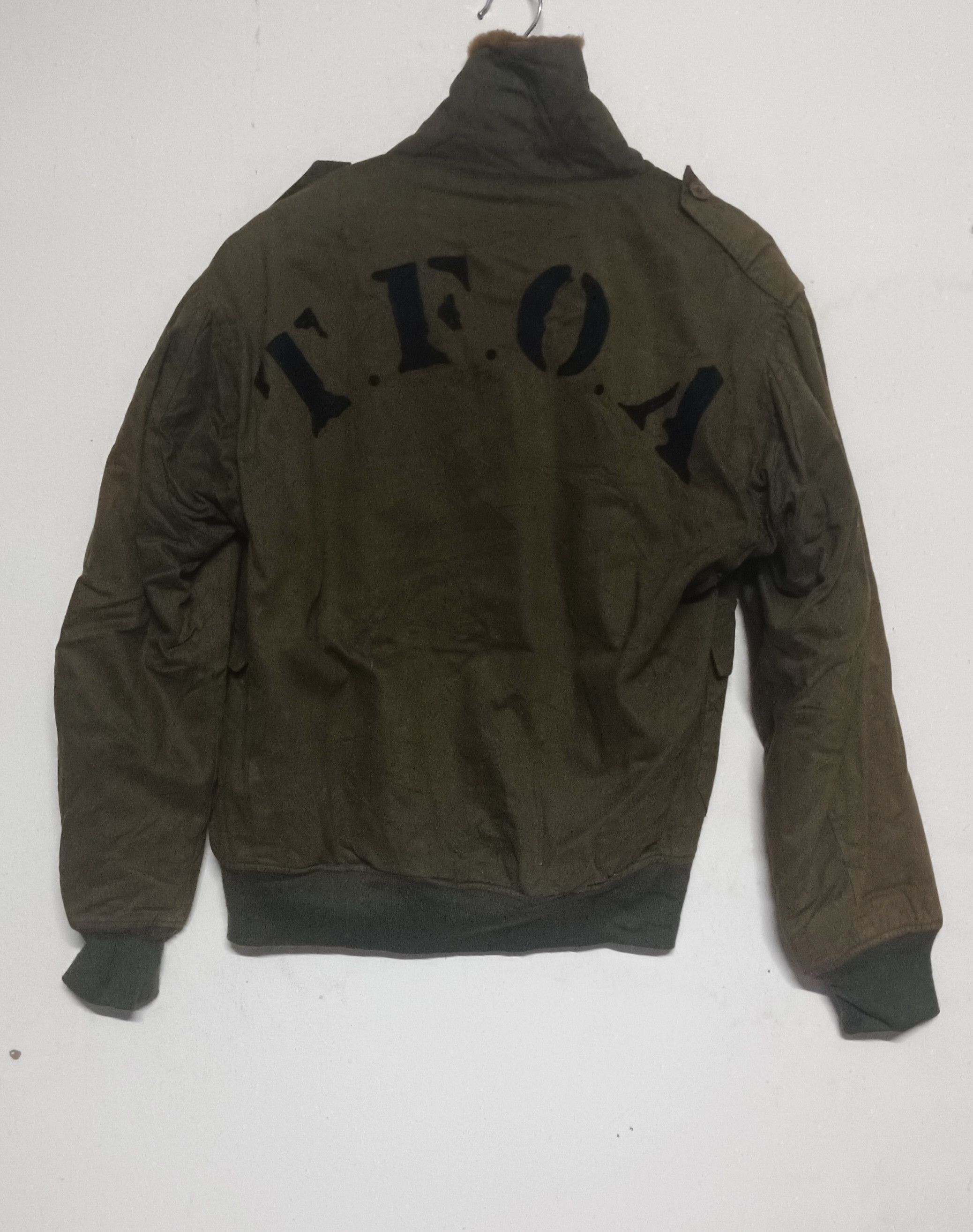 image of The Front Of Armament Tfoa Crows Bomber Jacket in Army Green, Men's (Size Medium)