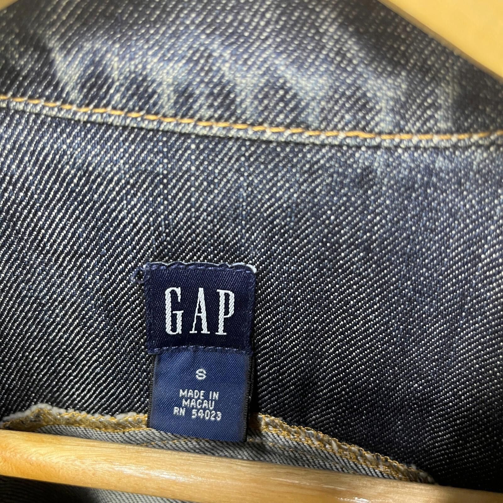 Gap Vintage Y2K Gap Denim Jacket Jean Womens Small Size S / US 4 / IT 40 - 5 Thumbnail