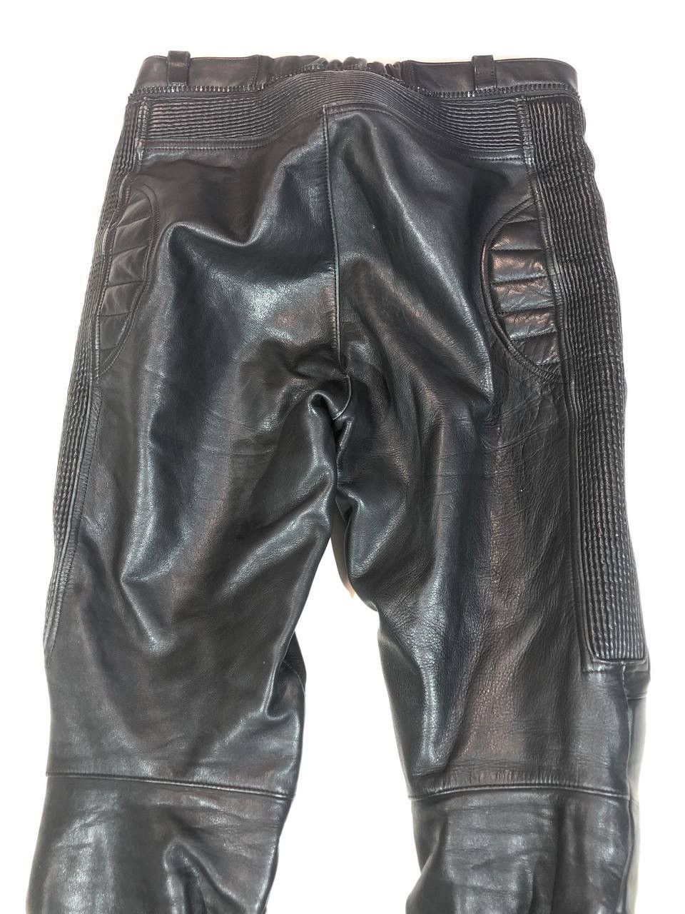 Leather × Vintage TOUTH Vintage Motorcycle Leather Pants Size US 34 / EU 50 - 4 Thumbnail