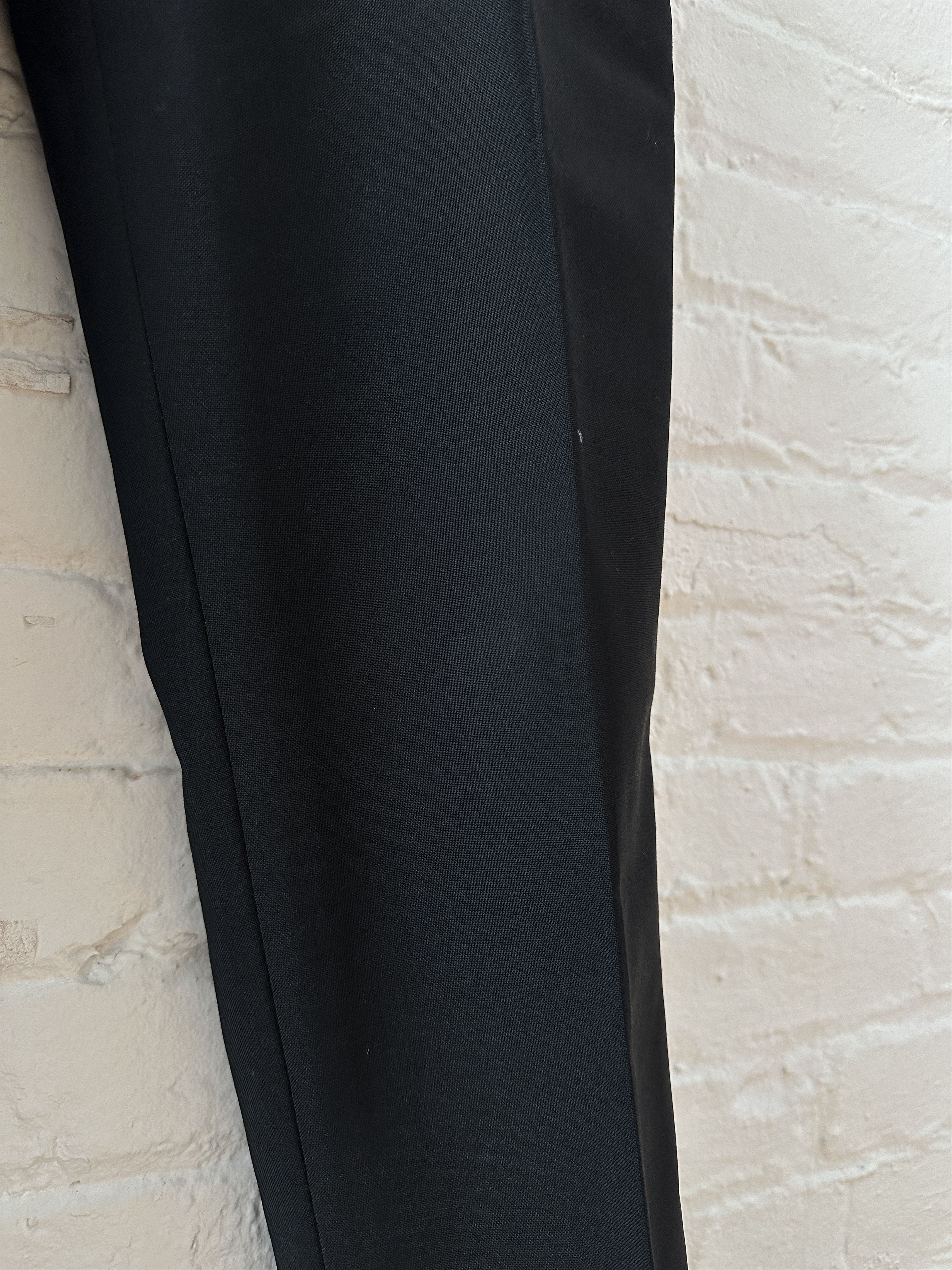 Acne Studios Wool/Mohair Pleated Trousers in Black, Men's (Size 30) — image 3 of 6