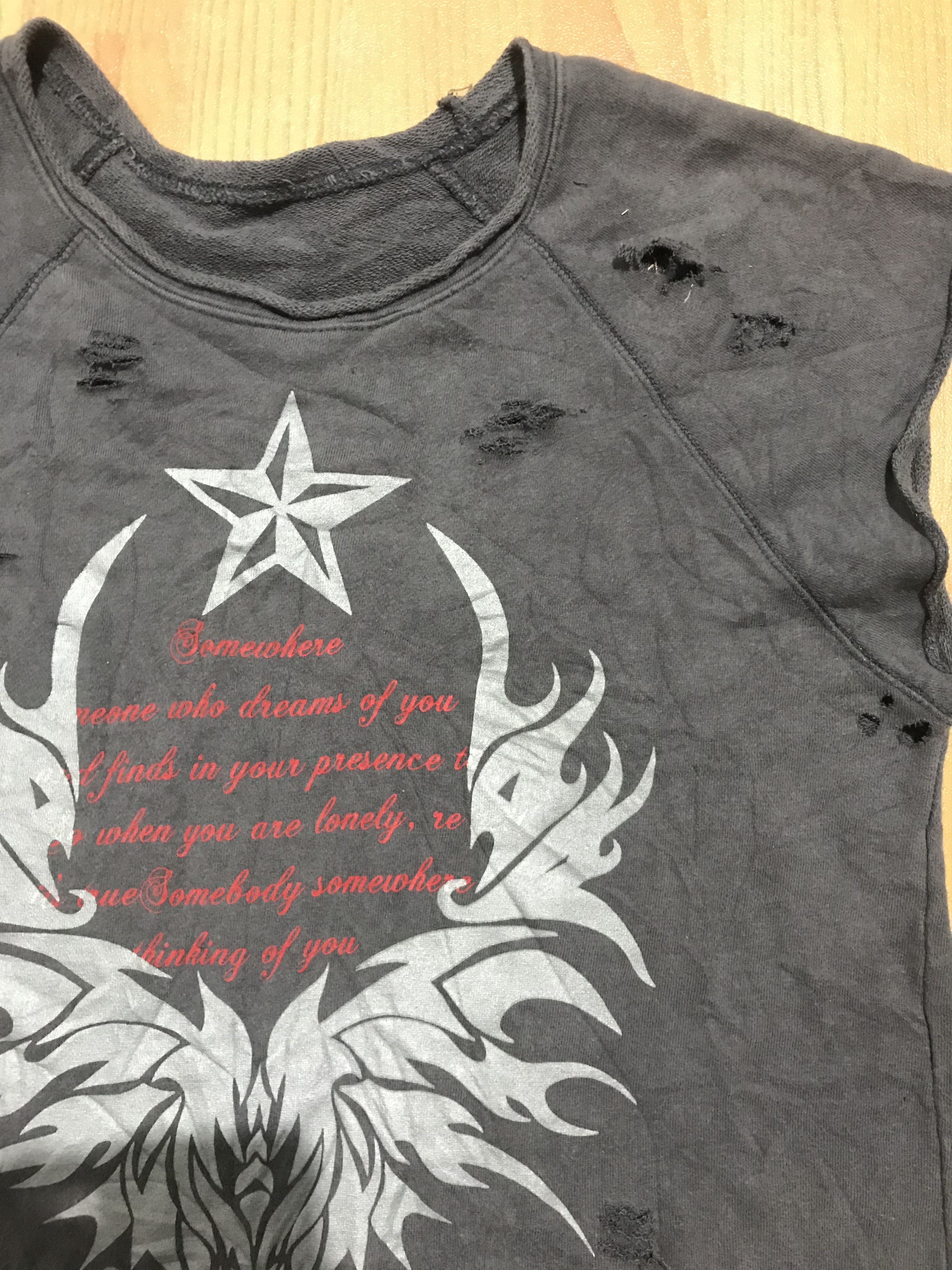 Beauty Beast Poem cut out distressed like raf simons style Size US M / EU 48-50 / 2 - 3 Thumbnail